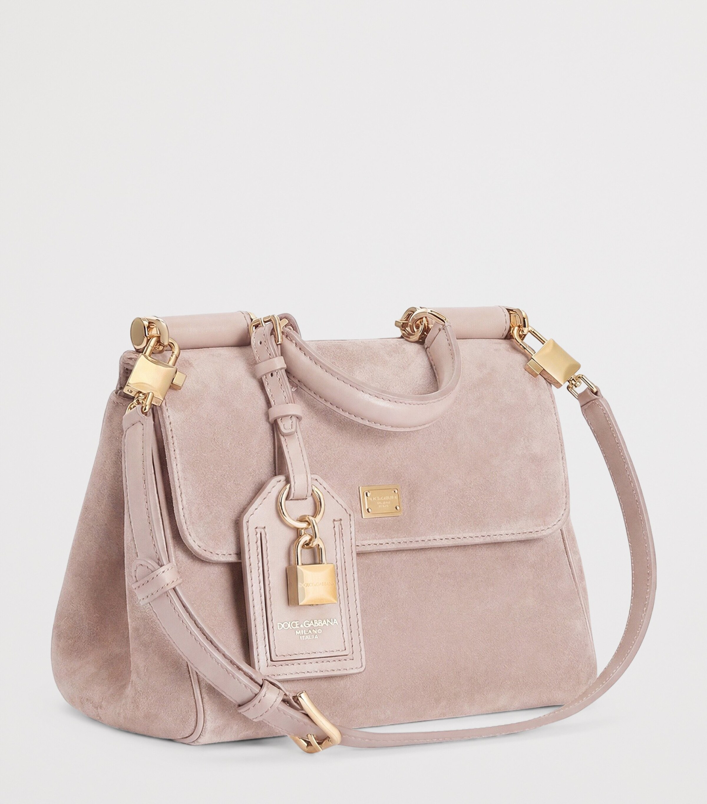 Dolce&Gabbana Suede My Sicily Top-Handle Bag Make Up/make U Image 6