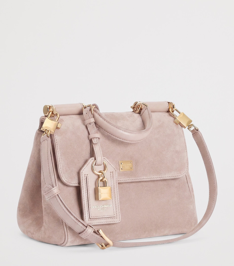 Dolce&Gabbana Suede My Sicily Top-Handle Bag Make Up/make U Image 6