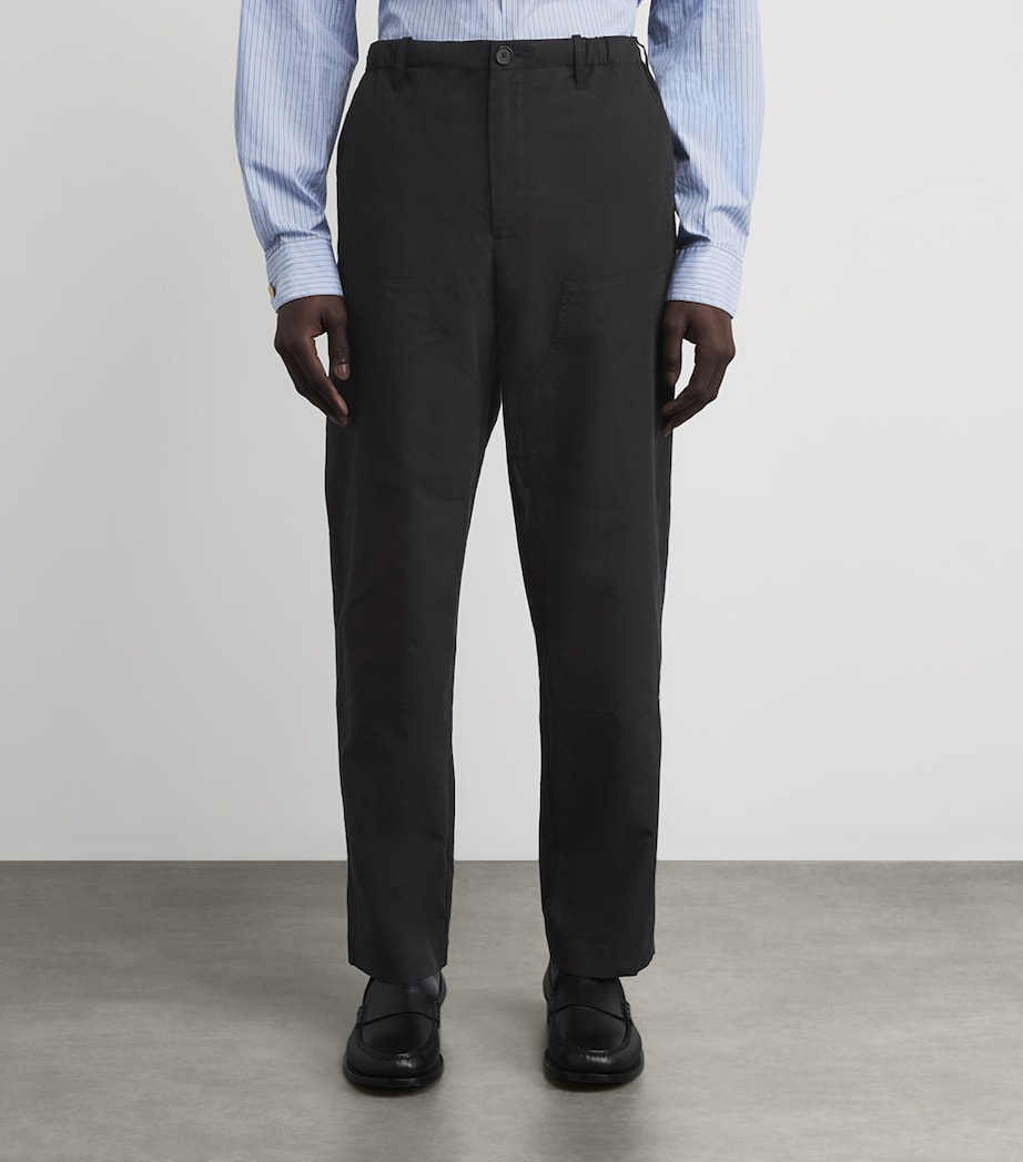Carpenter Straight Trousers BLACK Image 3