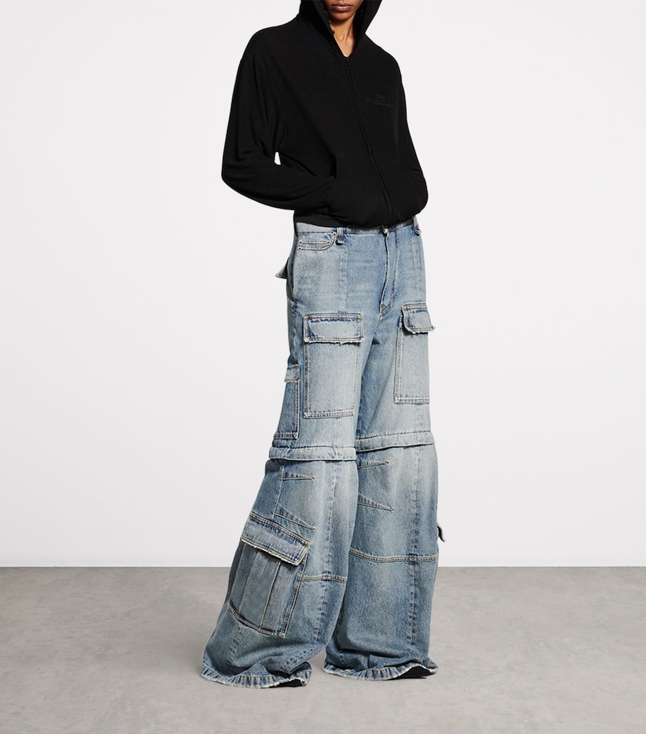 Denim Cargo Jeans 4245 Image 3