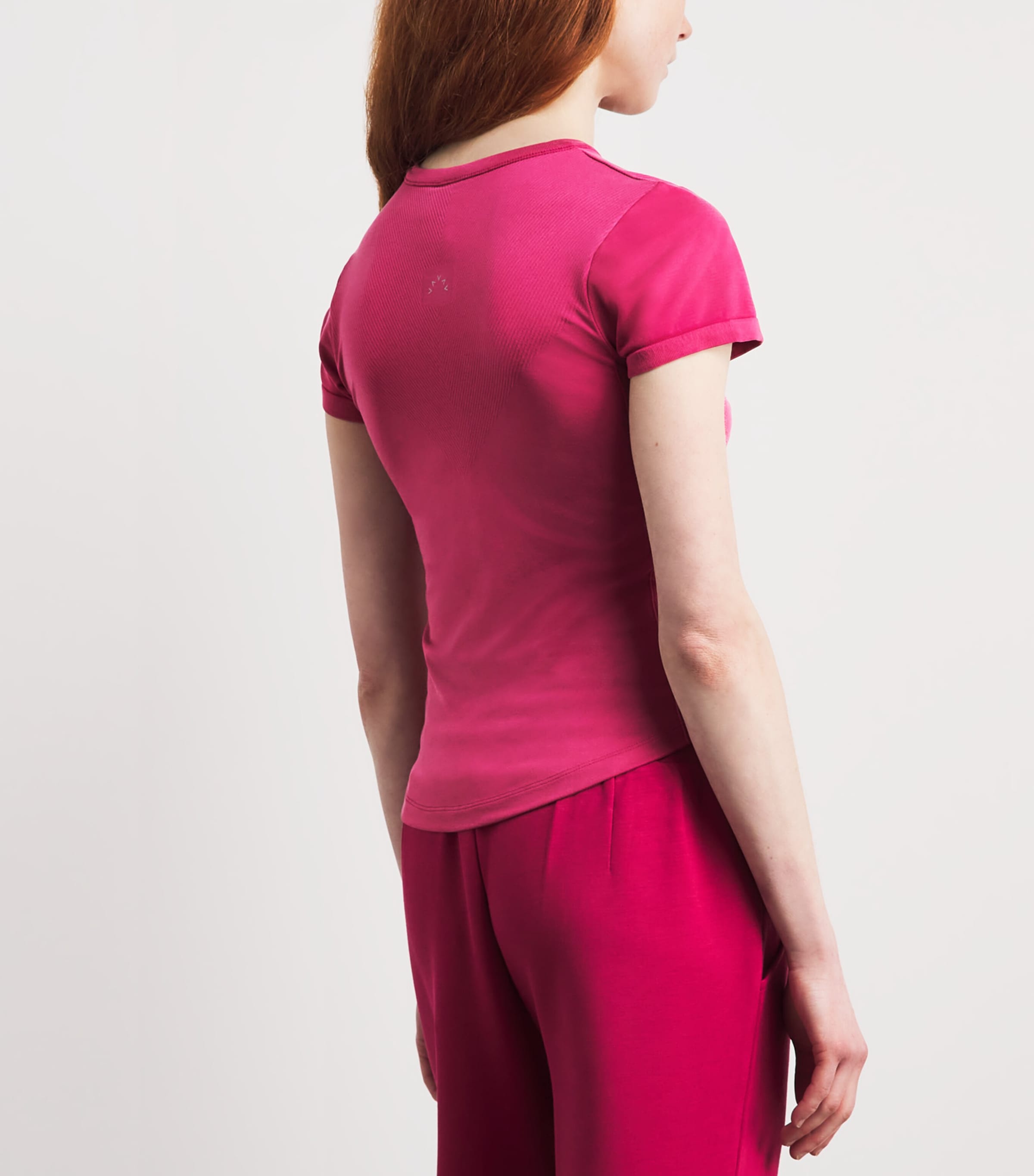 Varley Womens Casper Seamless T-Shirt Rich Raspberry Image 5