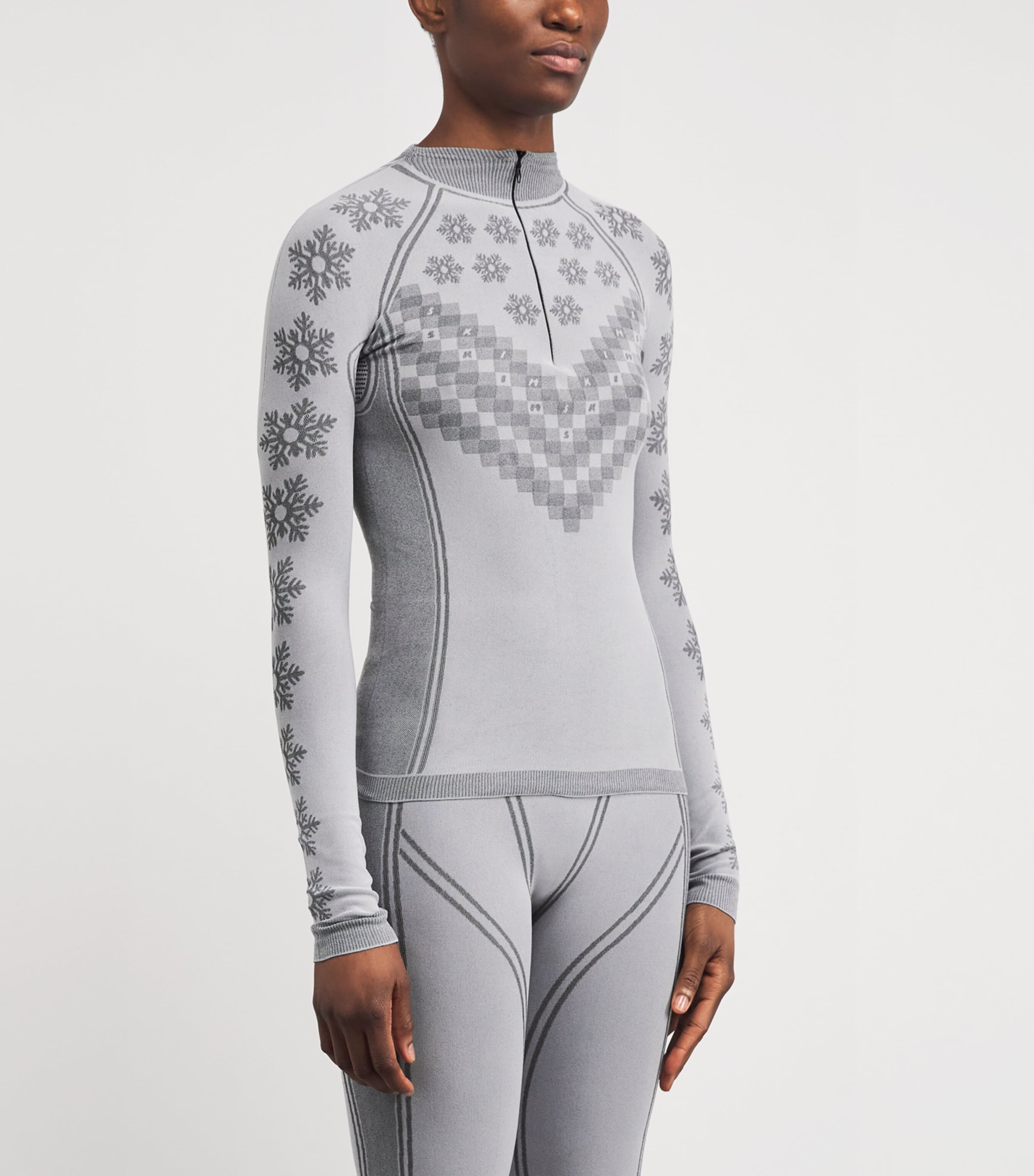 First Layers Half-Zip Top MIRROR WNTR FAIRISLE Image 3