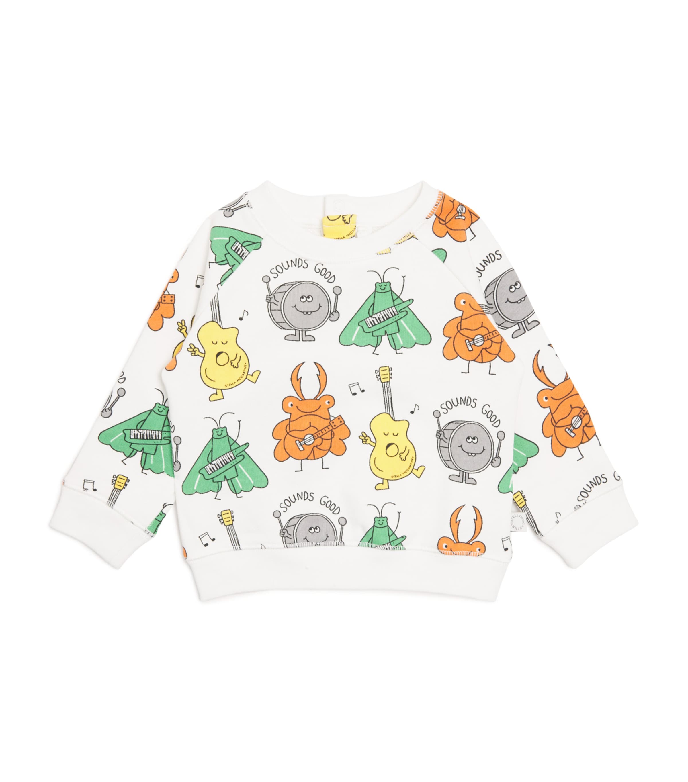 Stella McCartney Kids Bug Band Print Sweatshirt (3-36 Months) Image 1