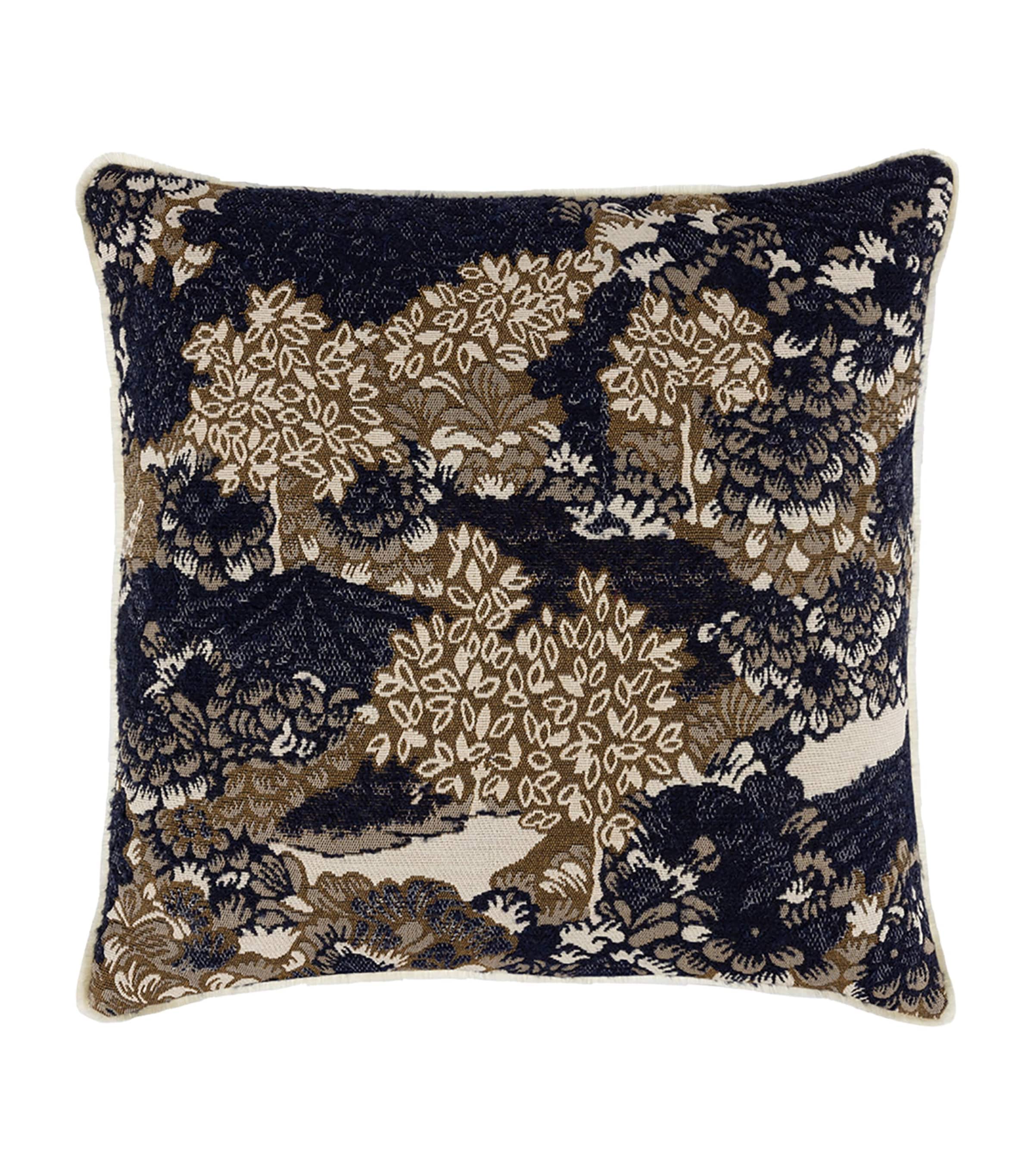 Yves Delorme Paysages Square Cushion Cover In Multi