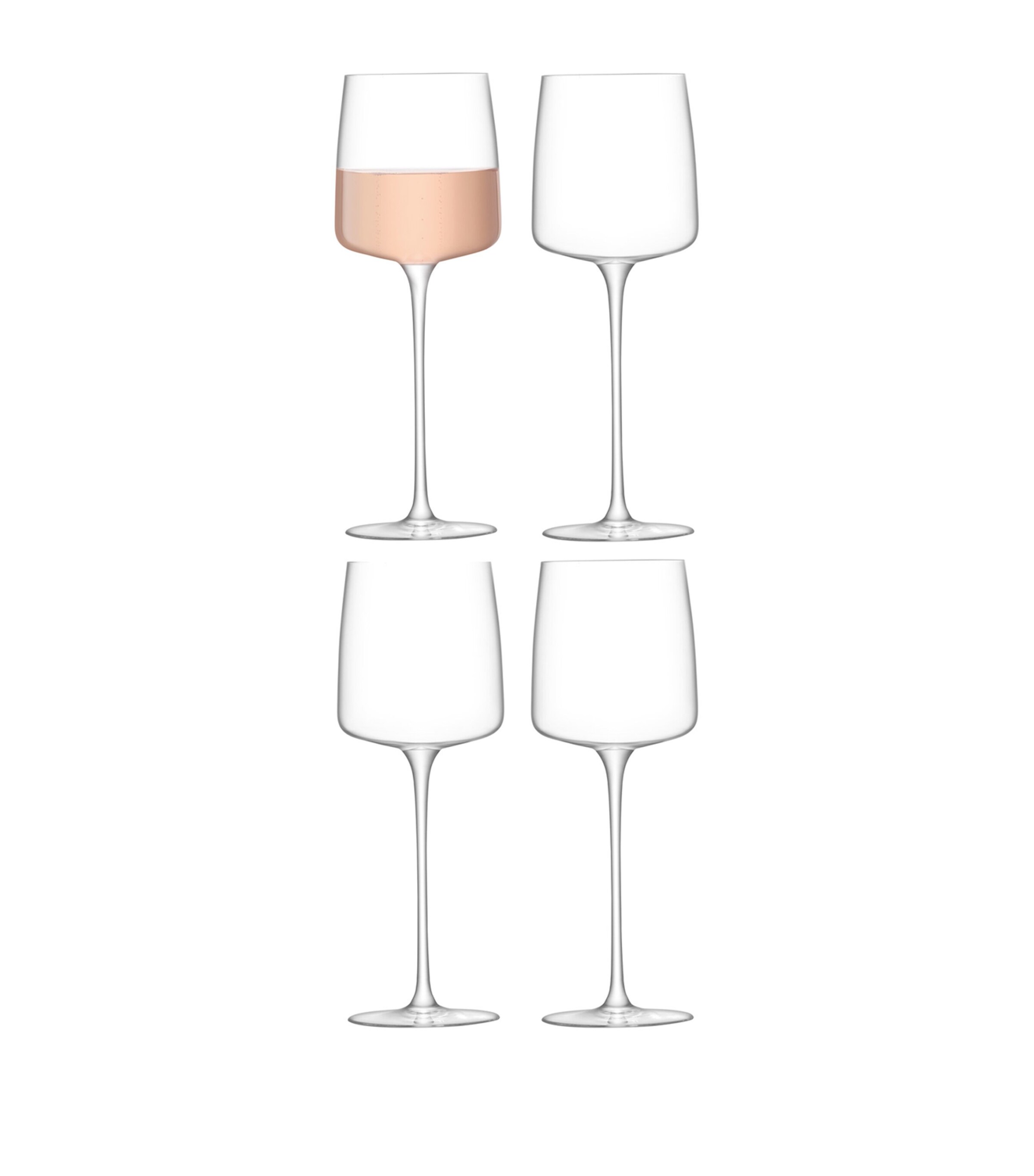Set of 4 Metropolitan White Wine Glasses (350ml) CLEAR Image 3