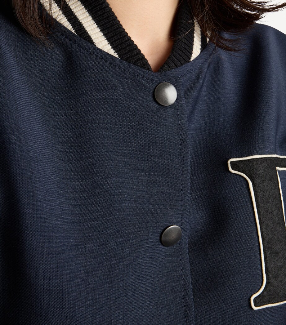 Mohair-Wool Bomber Jacket F0124 Image 3