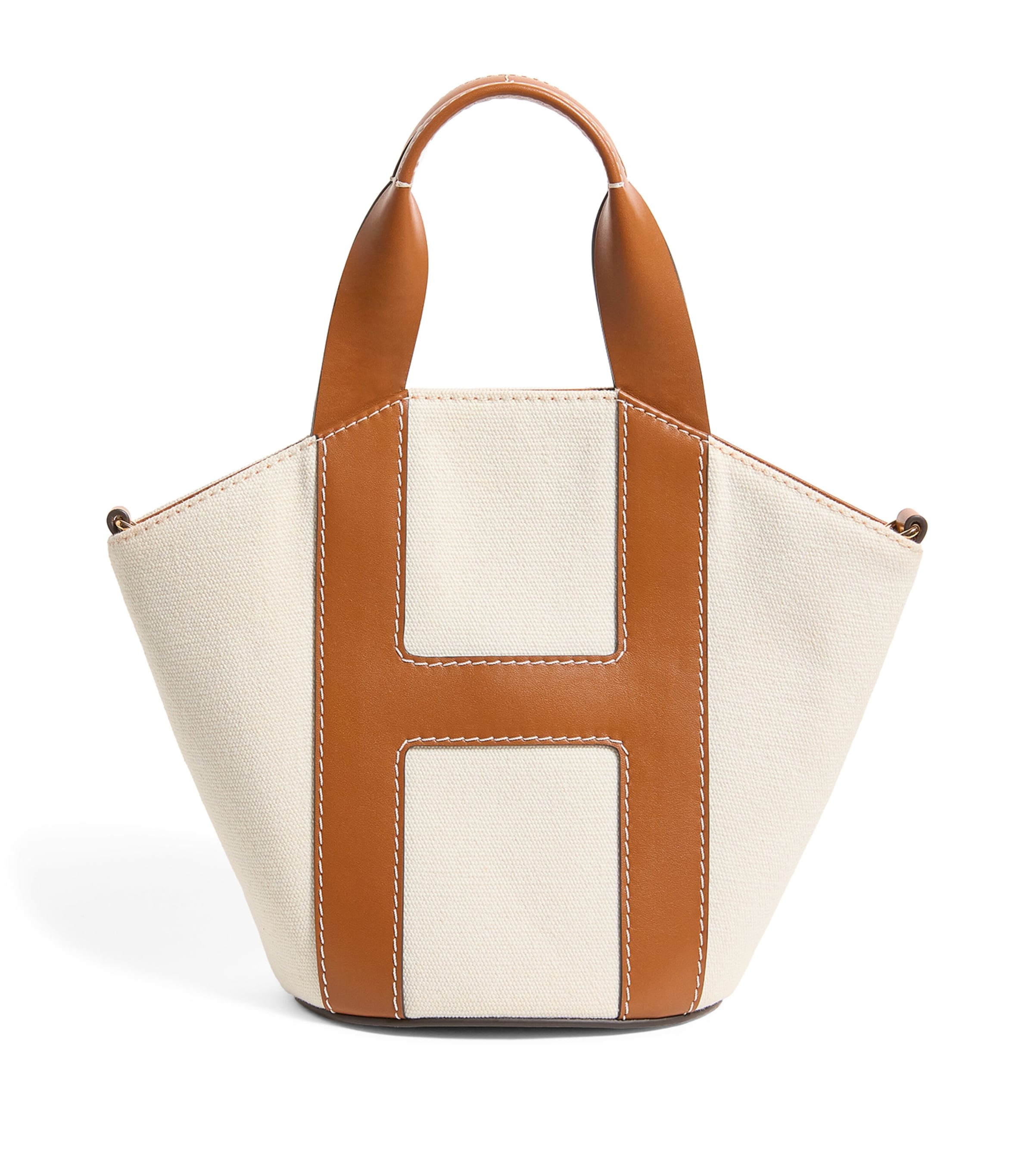 Harrods Grab Canvas Tote Bag In Ivory