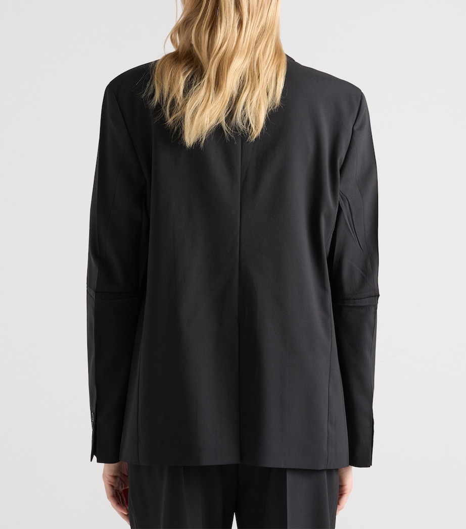 Wool Oversized Blazer F0002 Image 5