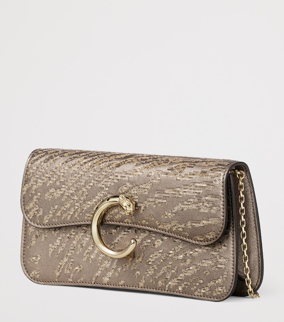 Cartier Mini Sequinned Panthère C de Cartier Chain Bag Gold Image 4