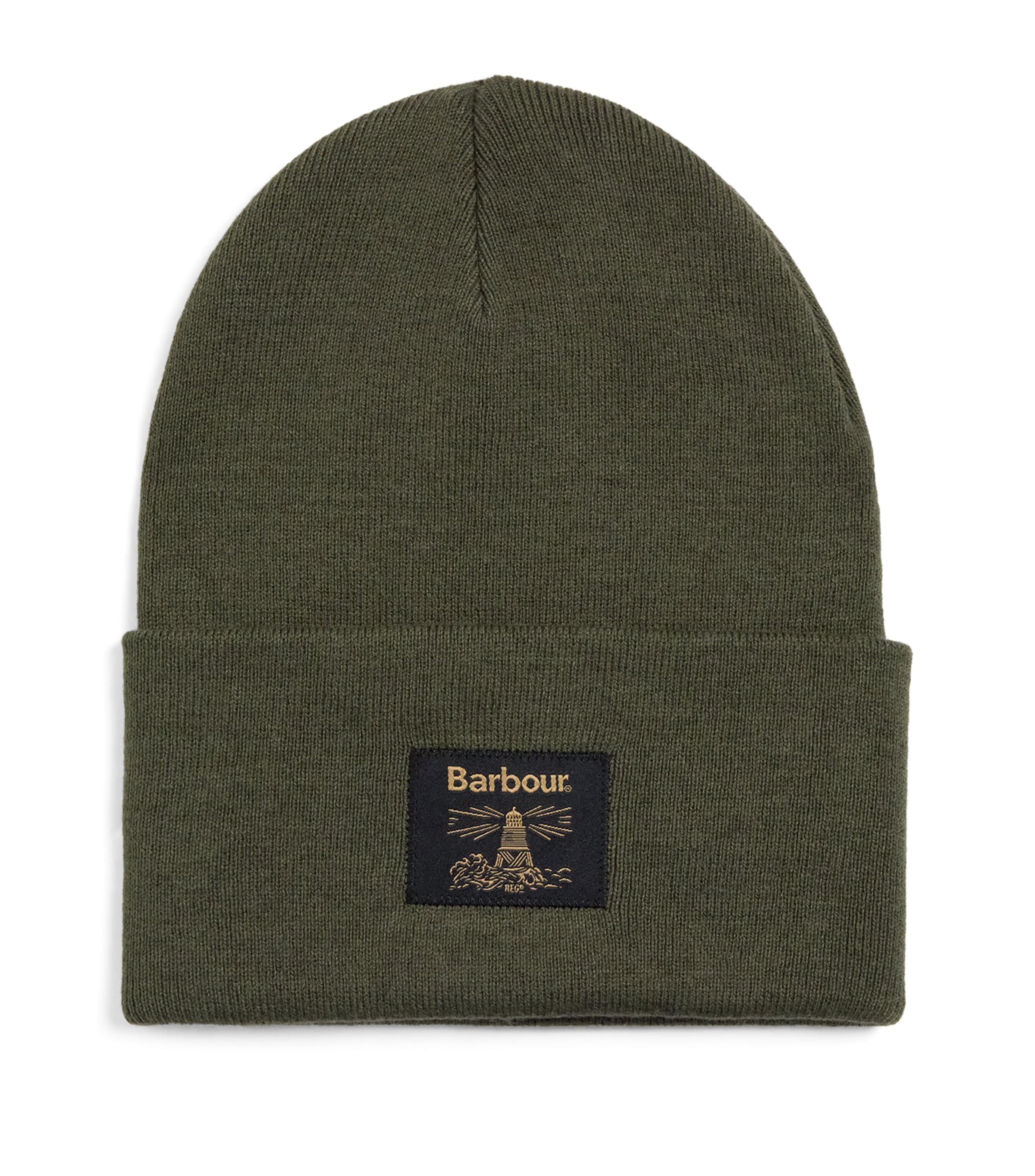 Barbour Cotton-blend Harton Beanie In Green