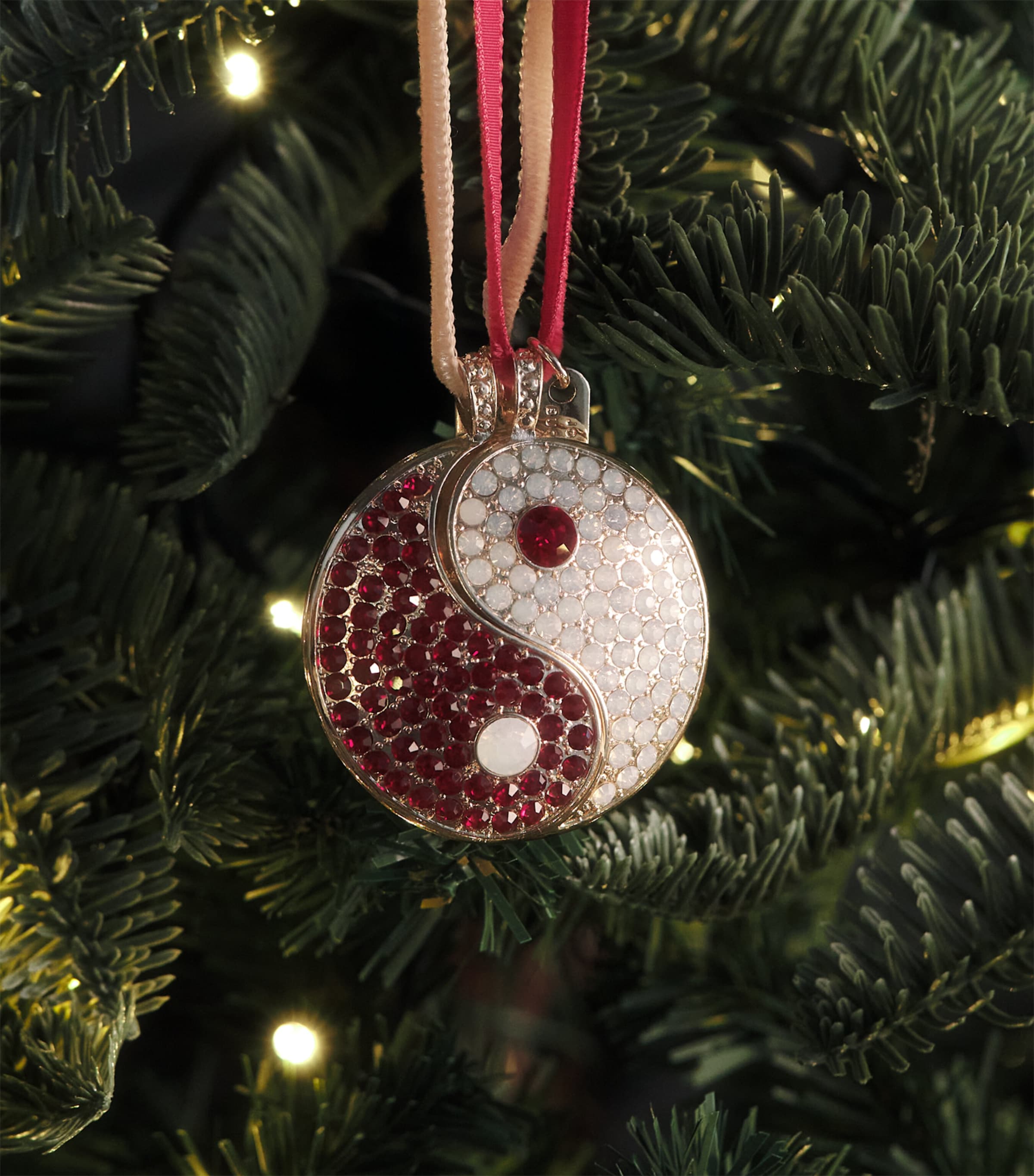 Joanna Buchanan Yin and Yang Tree Decoration White Image 3