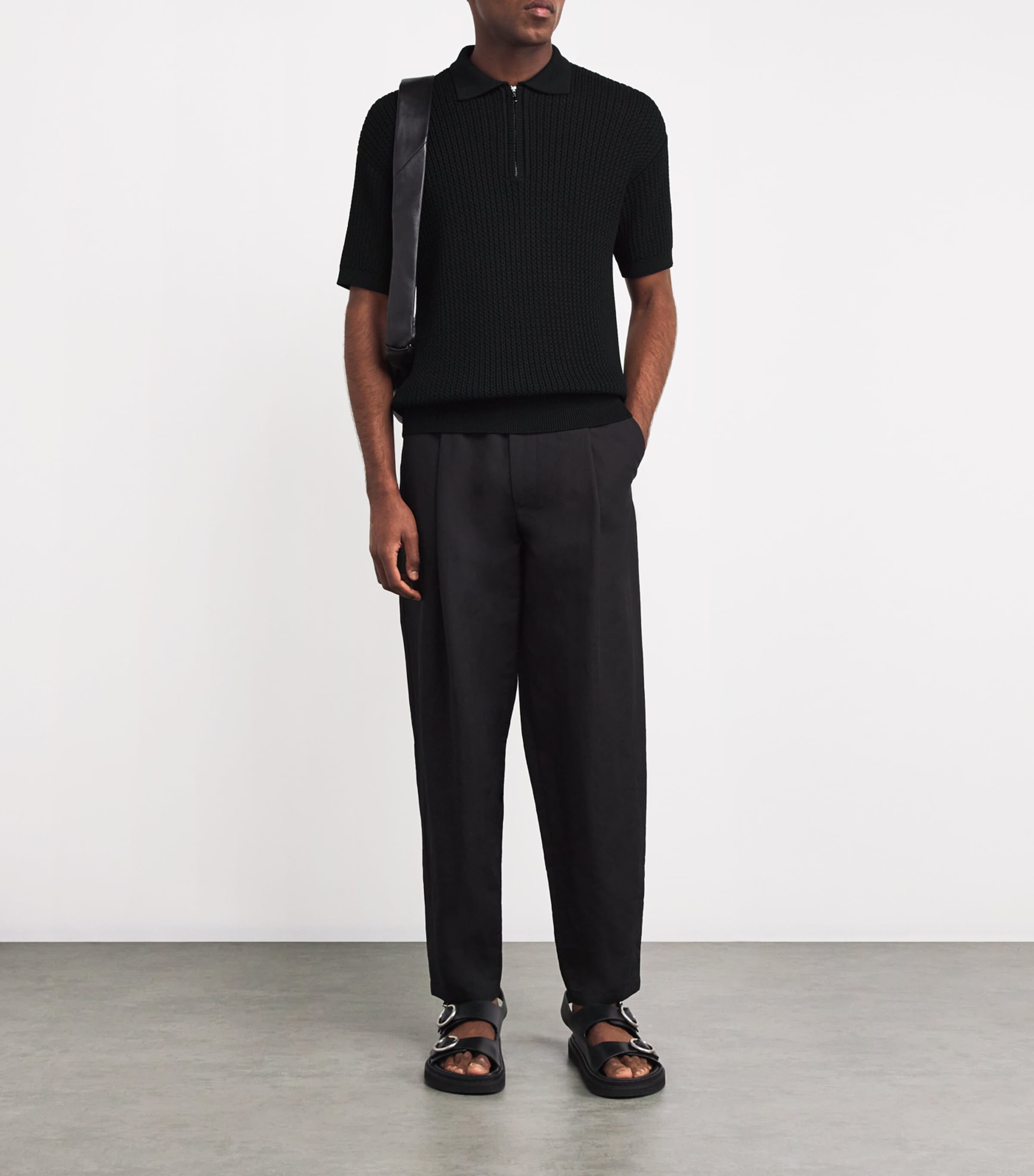 Short-Sleeve Zipped Polo Shirt UC001 Image 2