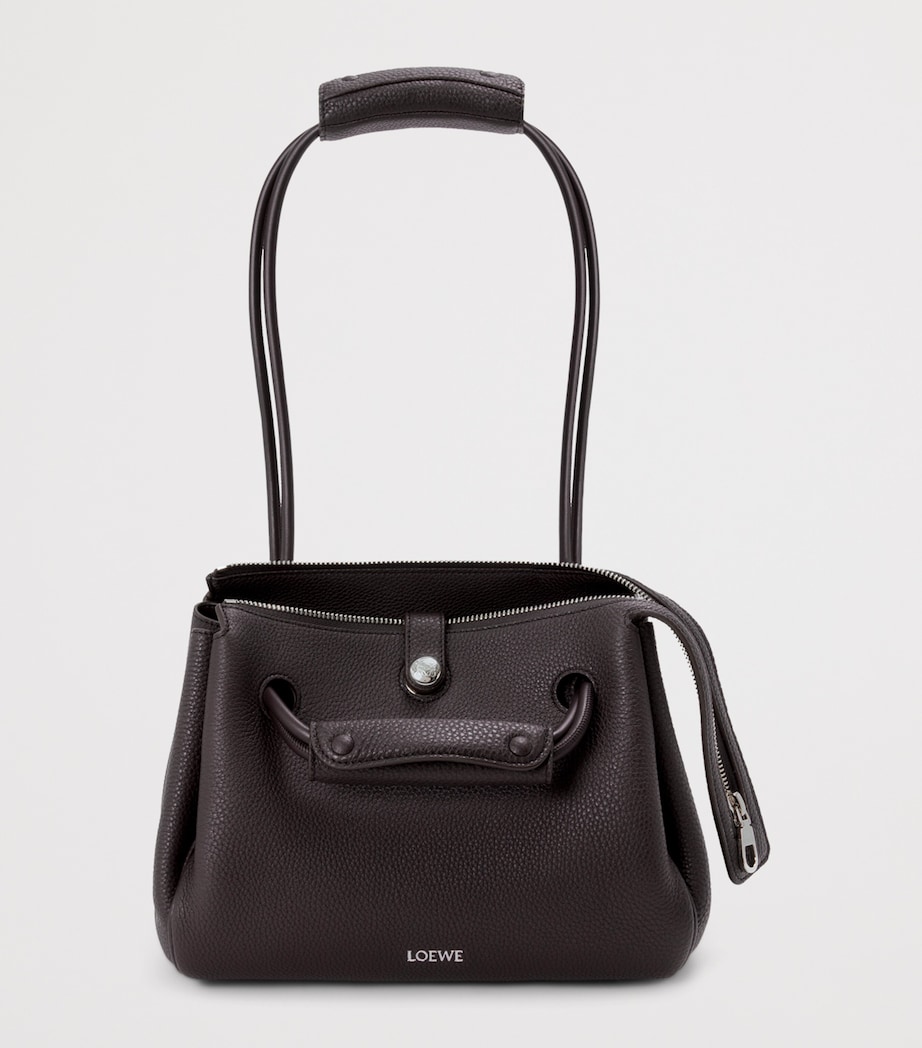 Small Calfskin Madrid Shoulder Bag DARK EBONY Image 2