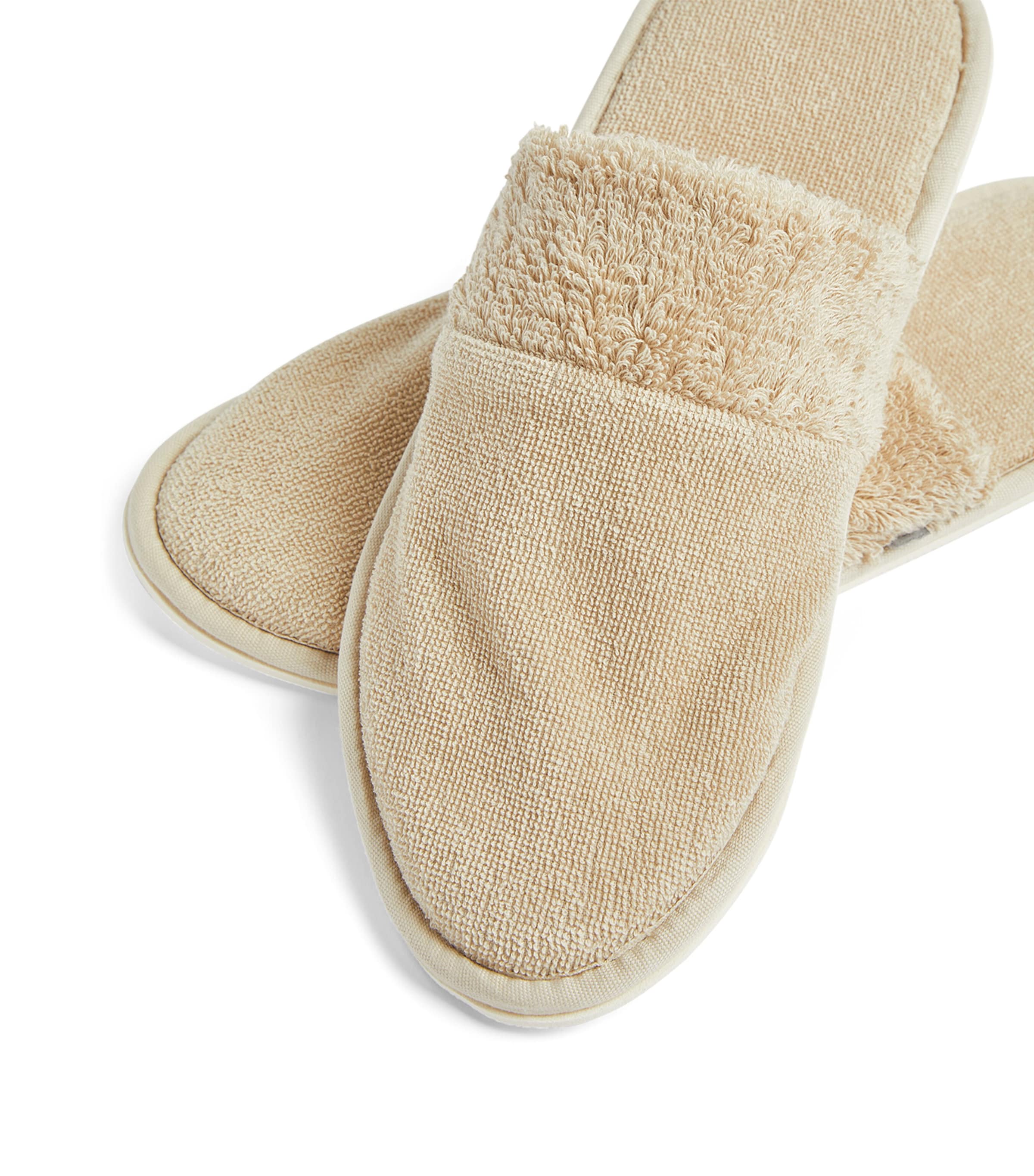 Abyss & Habidecor Egyptian Cotton Christine Slippers Linen Image 2