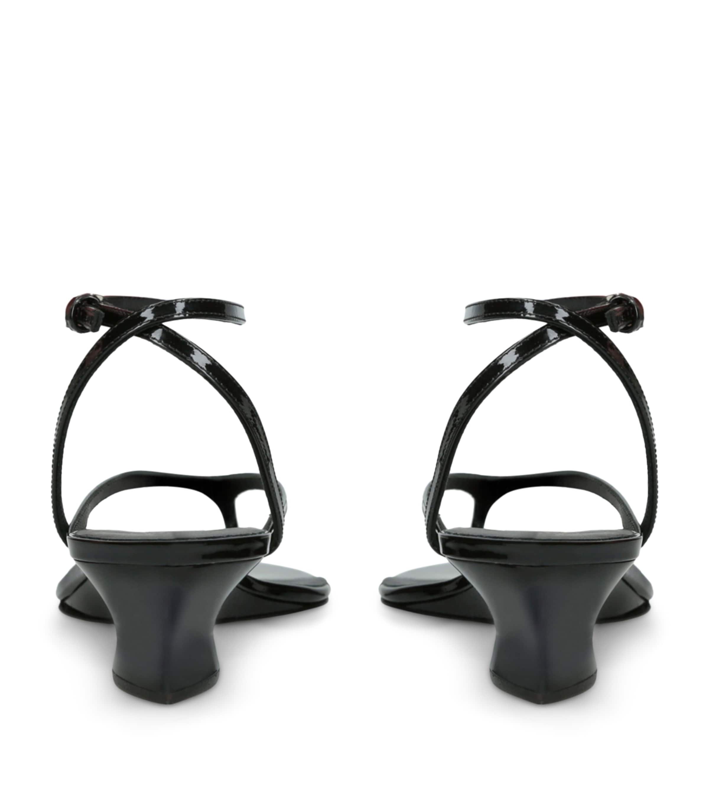 Alaïa Clear Tongs Wedge Sandals 30 Black Image 2