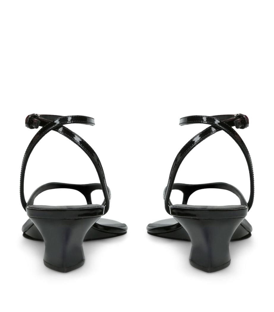 Alaïa Clear Tongs Wedge Sandals 30 Black Image 2