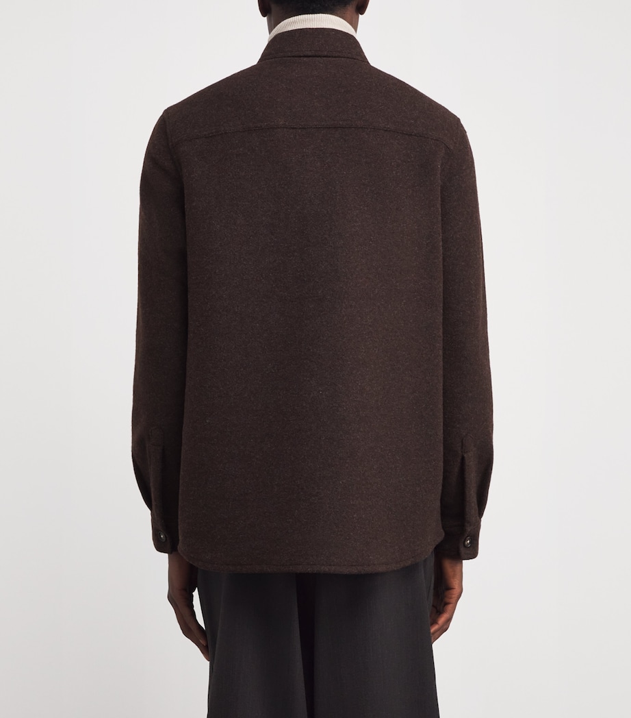 Tailored Marlow Overshirt DARK OAK Image 4