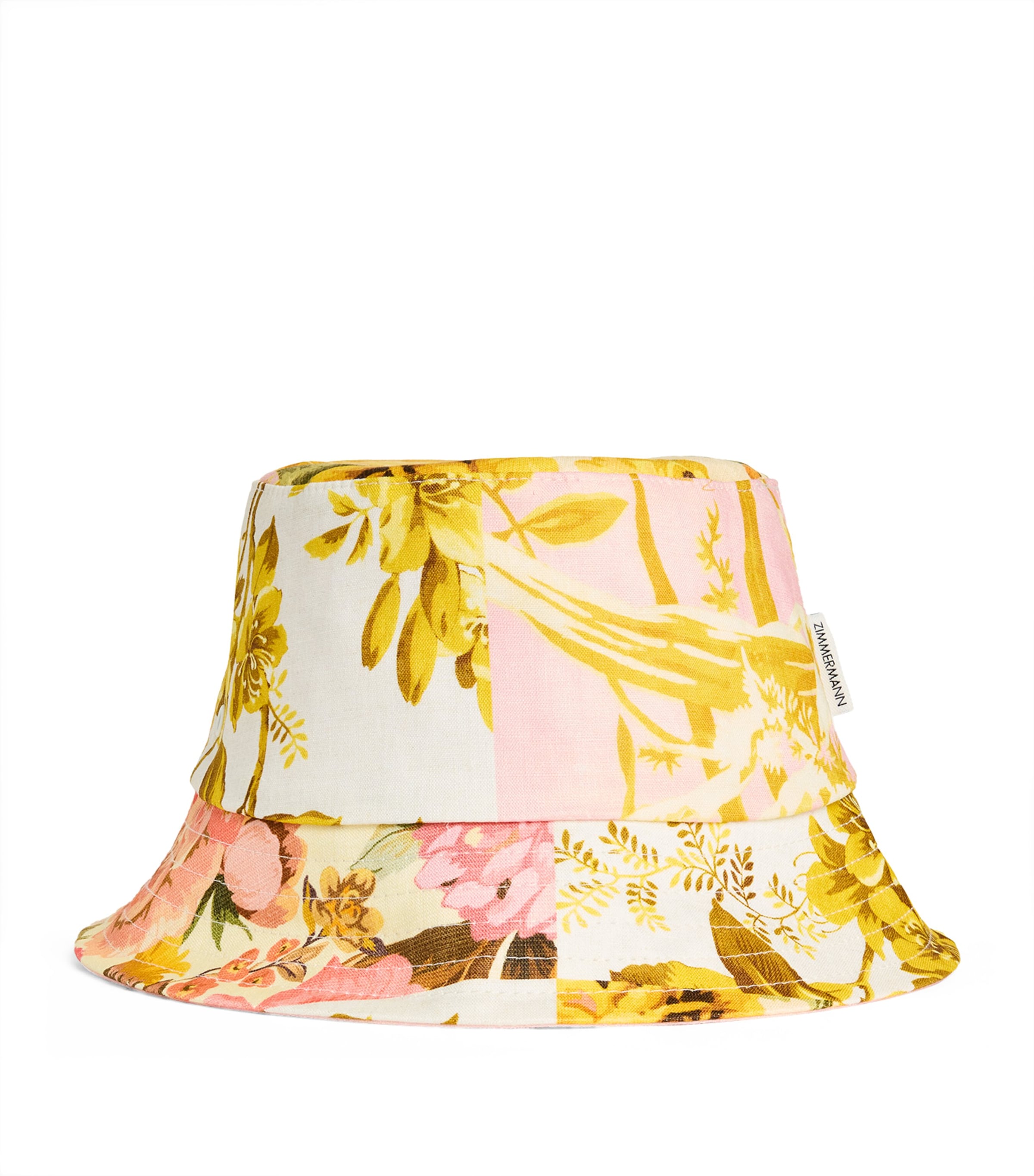 Zimmermann Floral Print Bucket Hat In Yellow