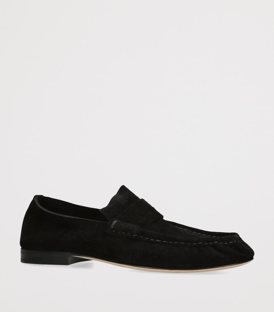 Soft Suede Loafers BLACK Image 3