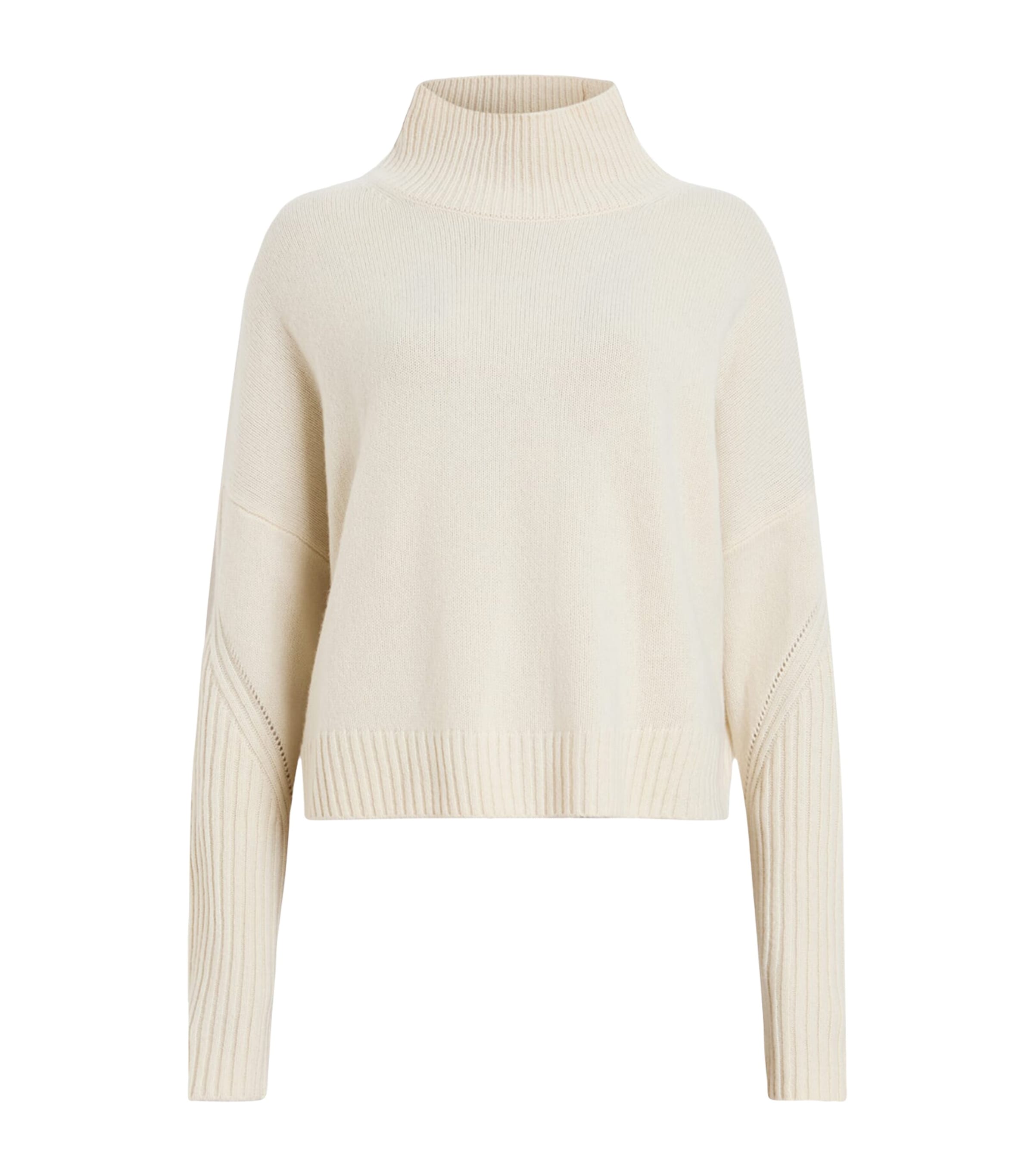 Shop Allsaints Cashmere-wool Ines Sweater In White