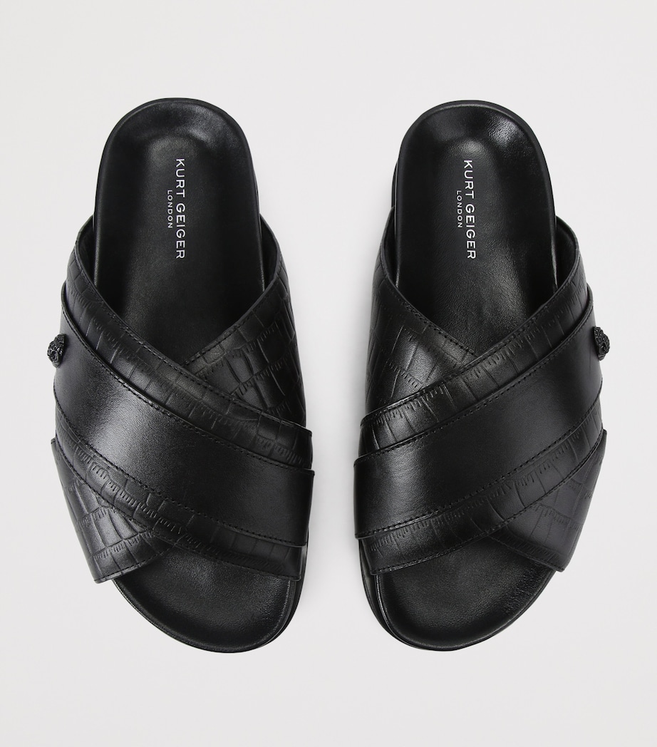 Kurt Geiger London Leather Baron Sandals Blk/other Image 4