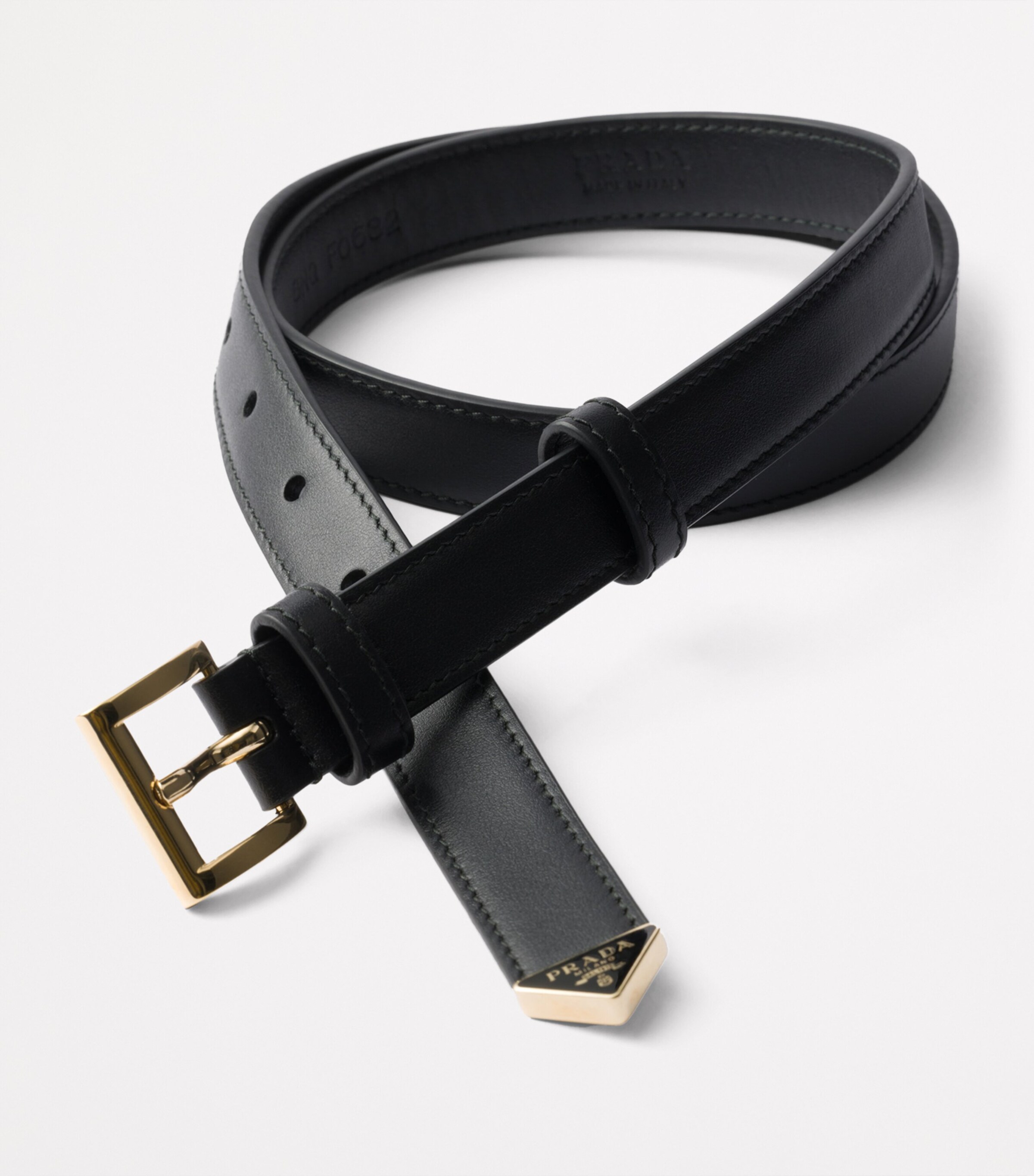 ベルト PRADA Chocolate Leather Belt 1CC537-ASK-F0002-Prada-belt-