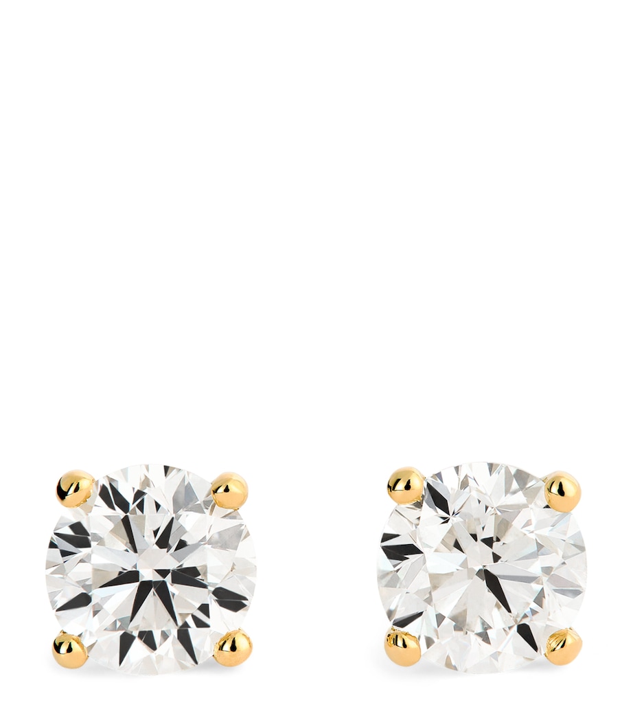 Yellow Gold and Diamond Stud Earrings (1.00ctw) YELLOW GOLD Image 1
