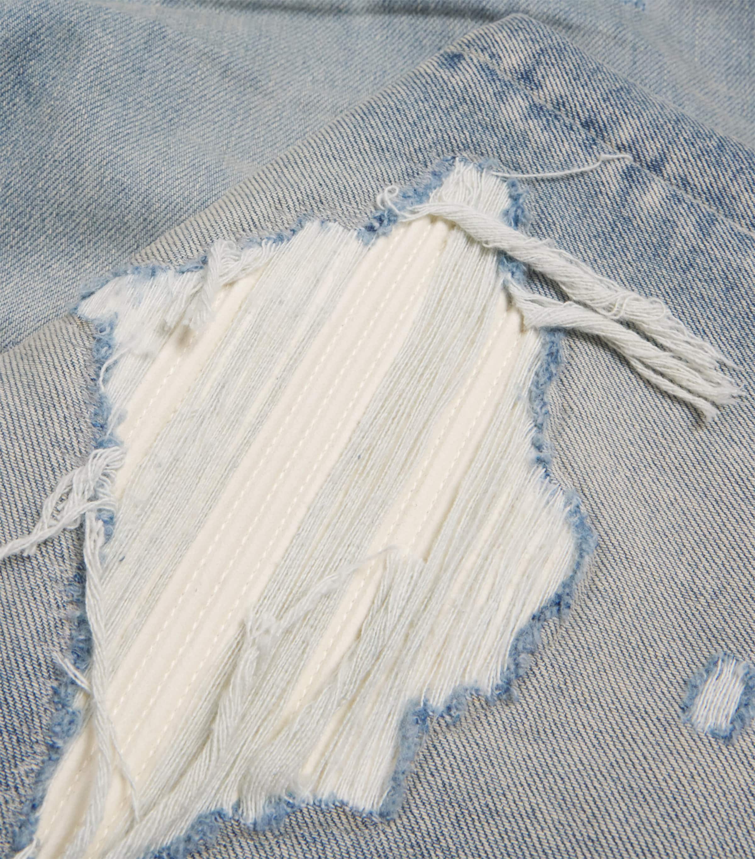 Distressed MX1 Straight Jeans ANTIQUE INDIGO Image 5