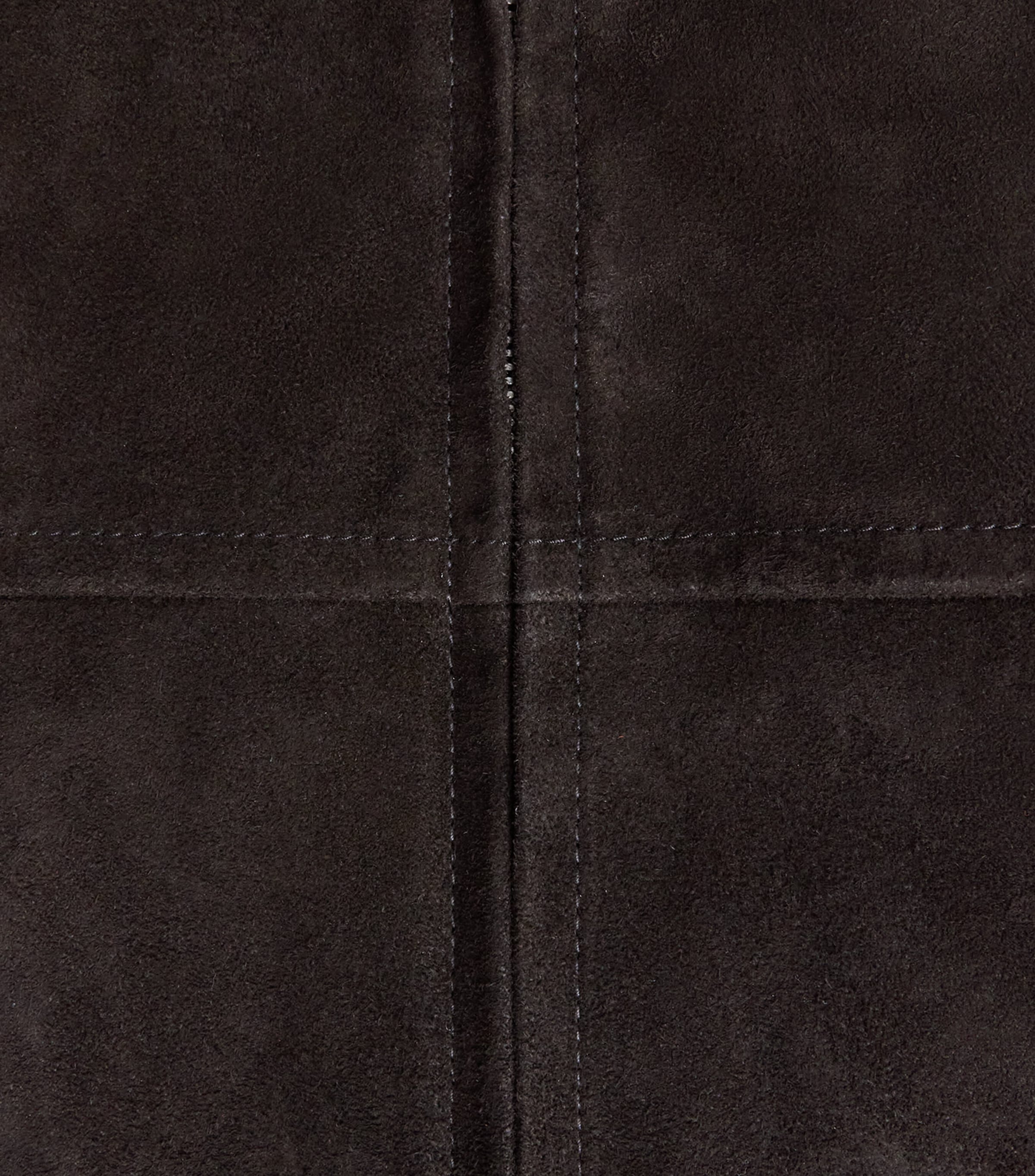 Le 17 Septembre Mens Suede Jacket Black Image 6