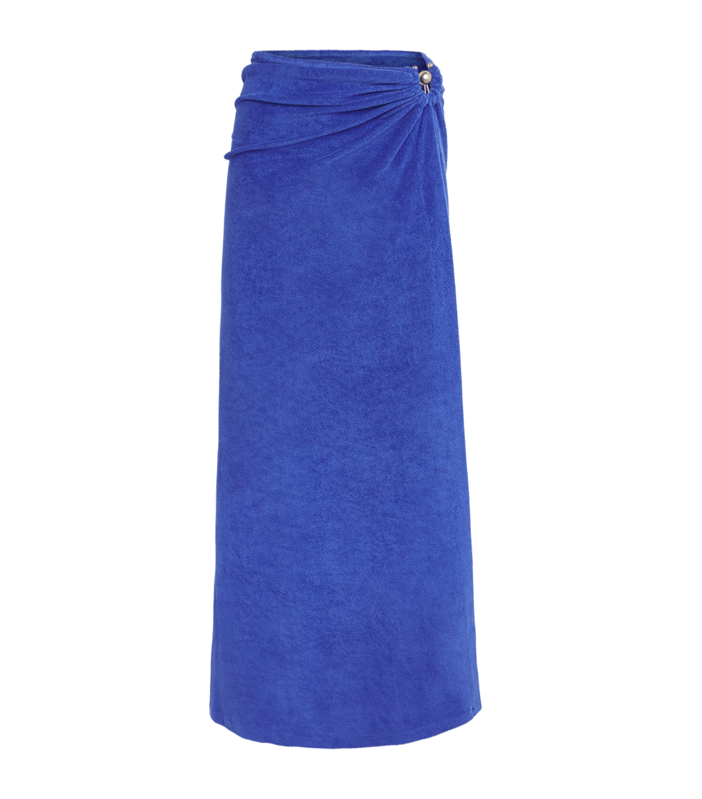 Christopher Esber Womens Towelling Orbit Pareo Indigo Image 1
