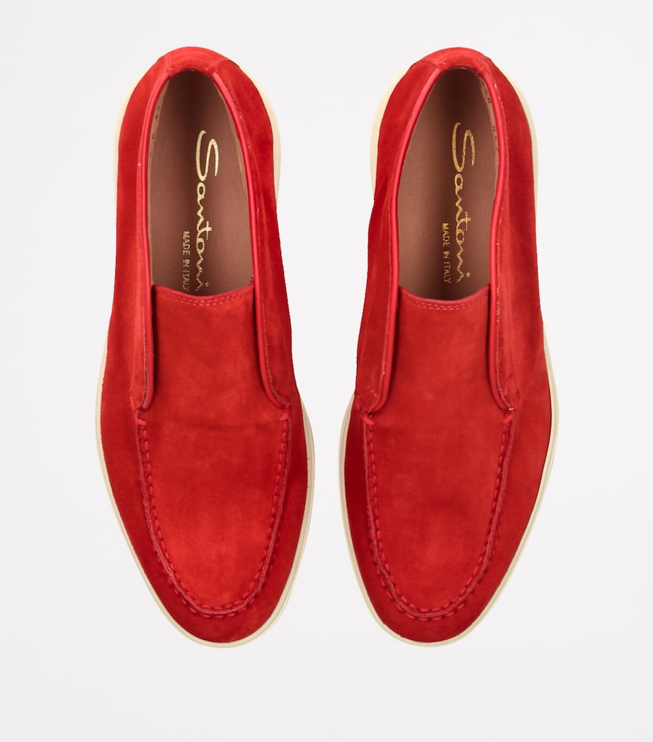 Suede Andvari Ankle Boots RED Image 4