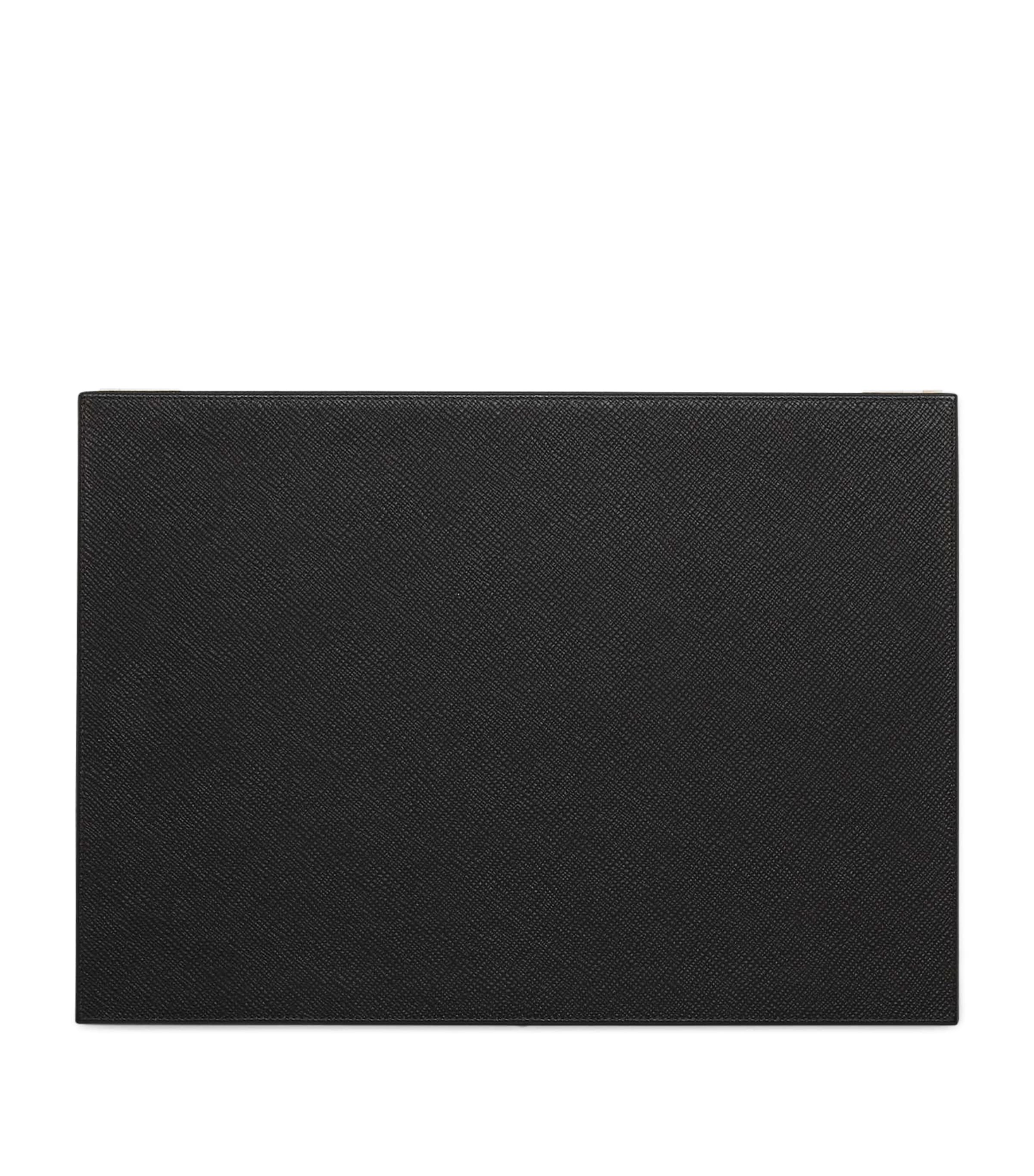 Panama Leather Jewellery Box BLACK Image 5