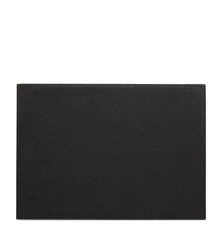 Panama Leather Jewellery Box BLACK Image 5
