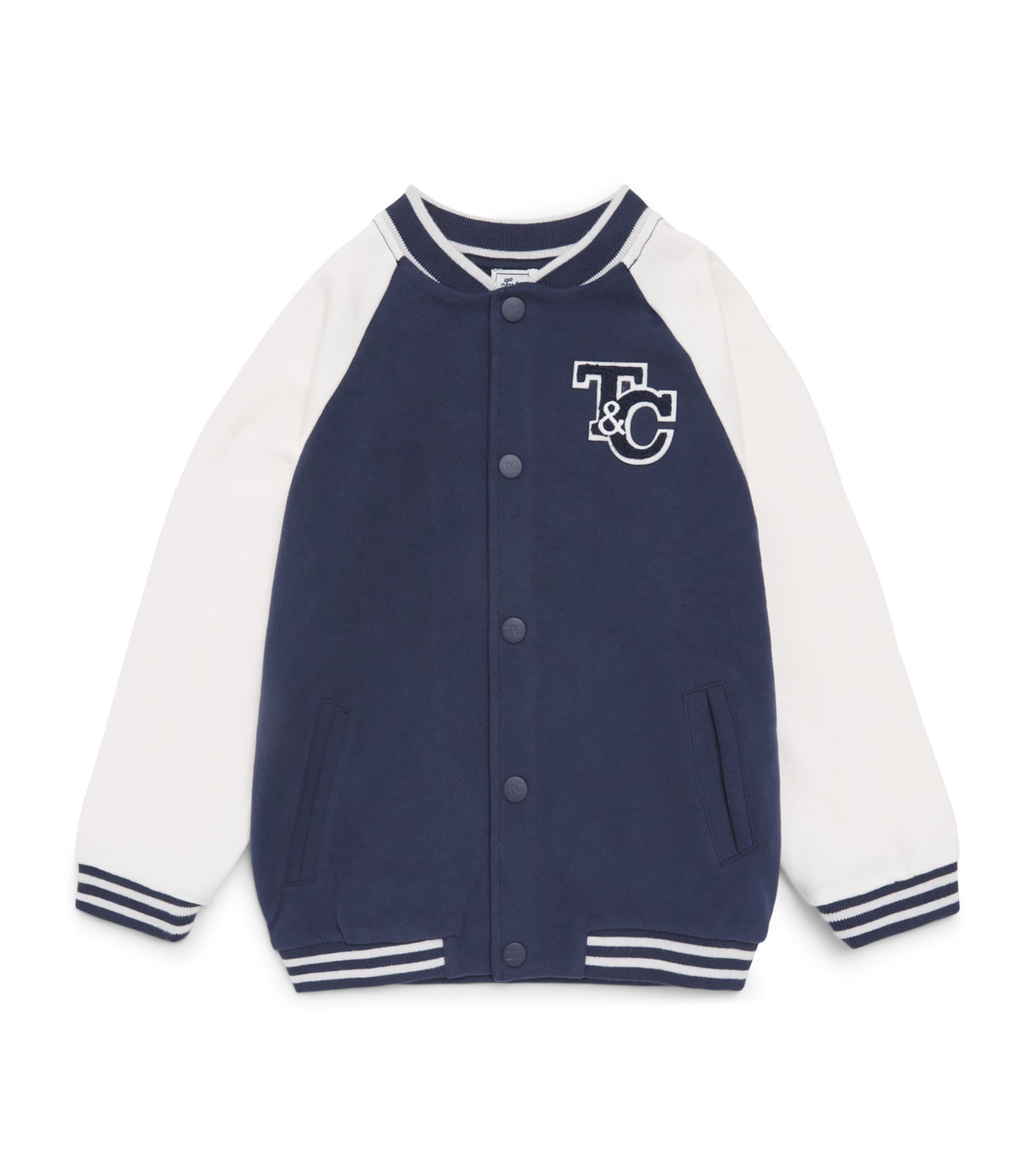 Tartine et Chocolat Cotton Monogram Bomber Jacket (5-12 Years) Image 1