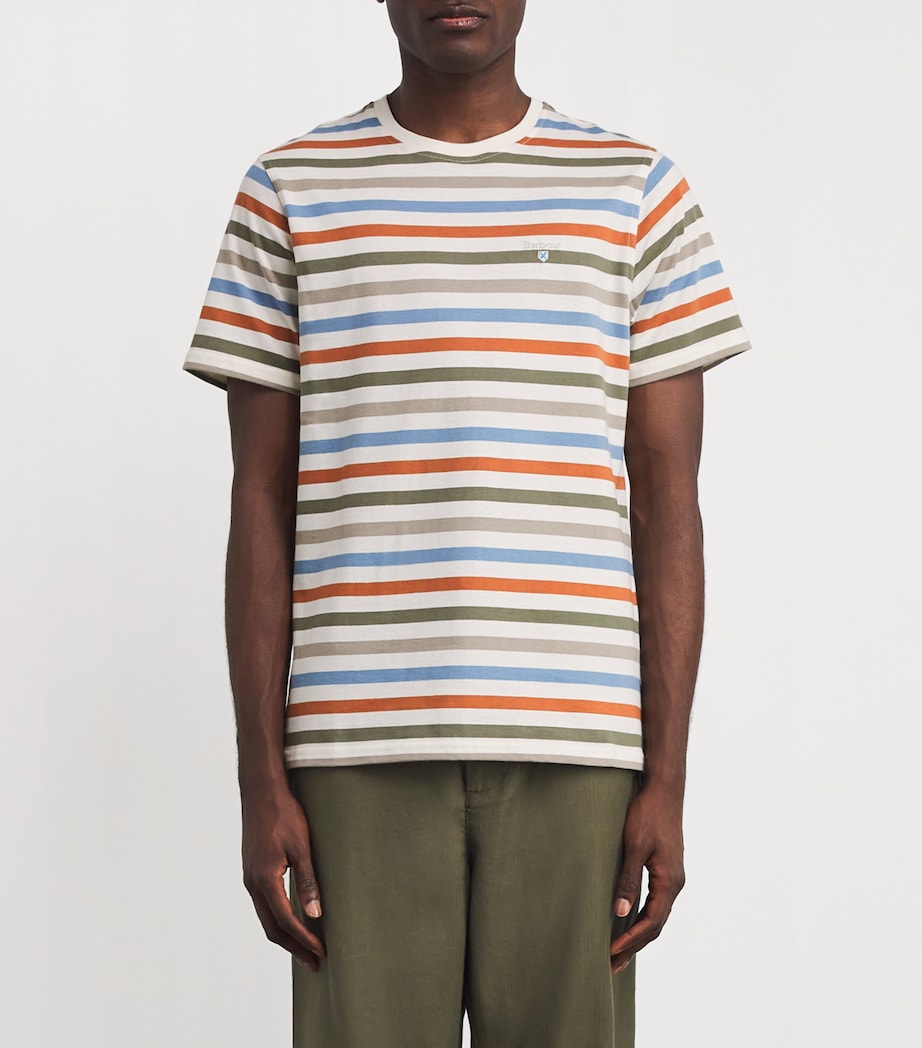 Cotton Rokeby Stripe T-Shirt WHISPER WHITE Image 3