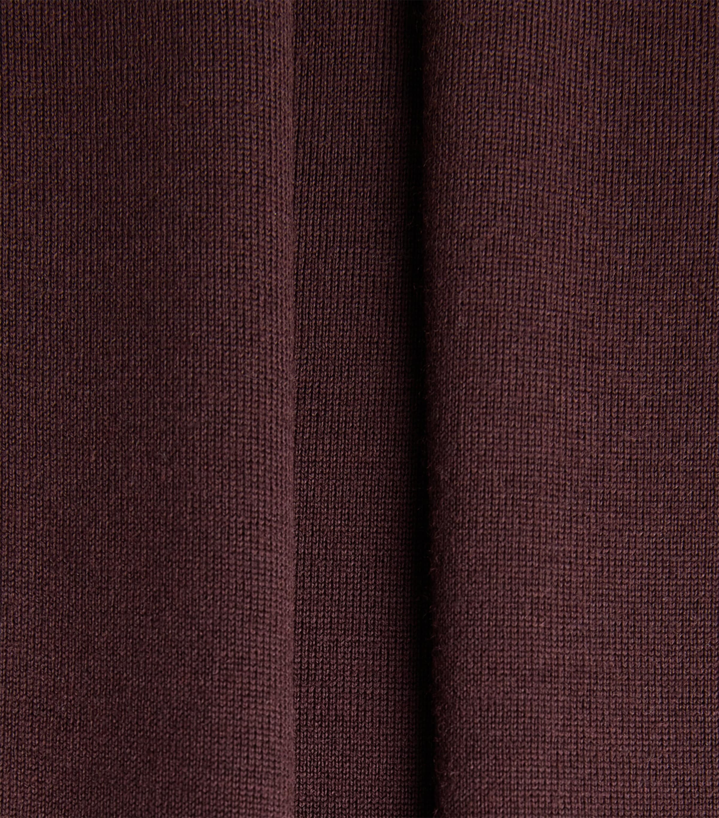 Falke Mens Ultrafine Merino Wool V-Neck Sweater Dark Choco Image 6