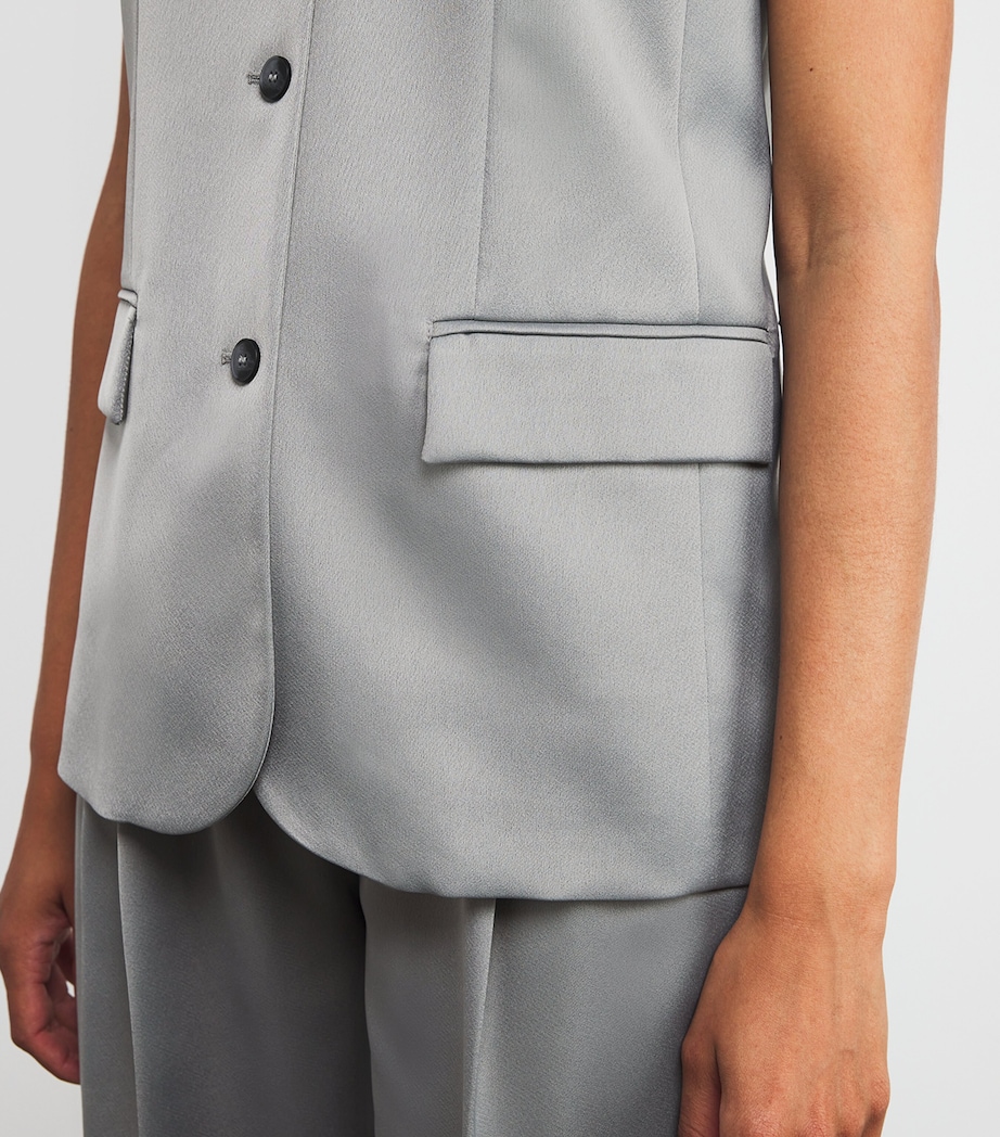 Sleeveless Waistcoat GREY Image 6