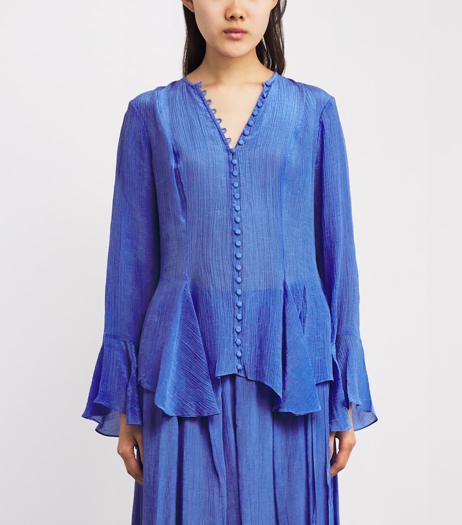 Crinkled Blouse INDIGO SKY Image 3