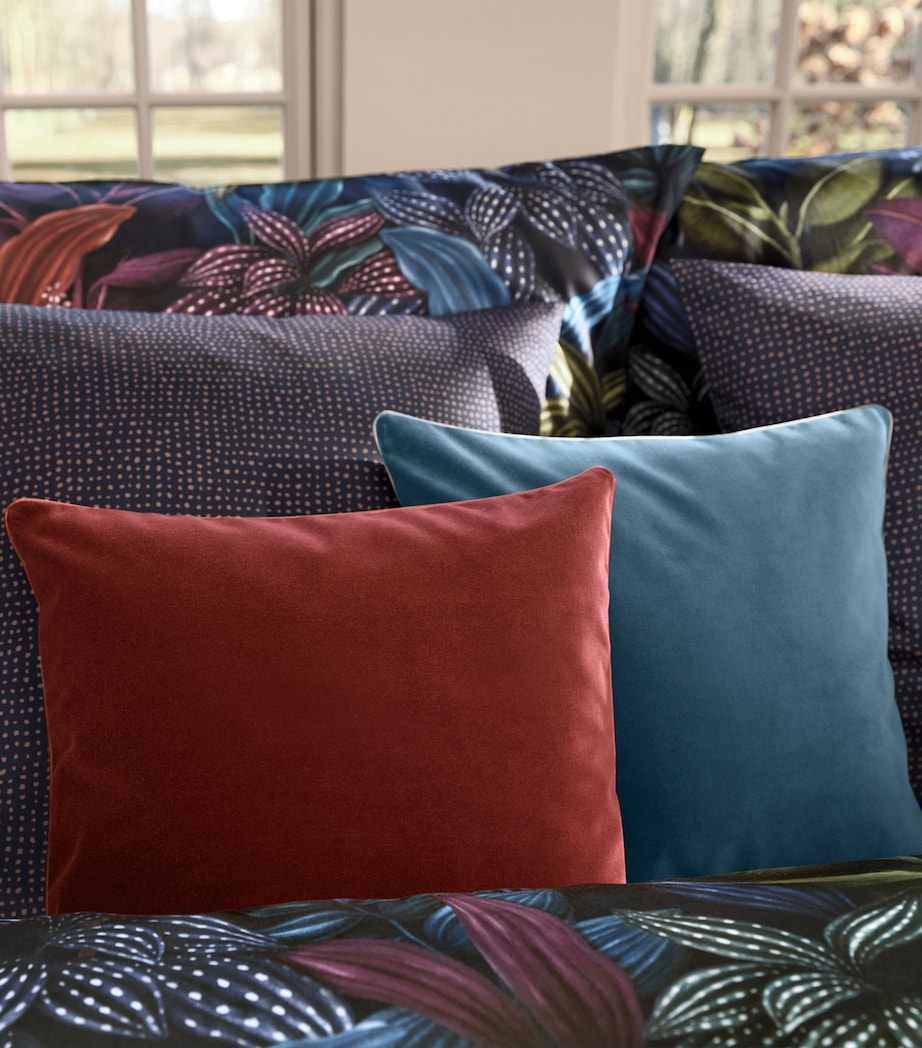 Schlossberg Cotton Velvet Elodie Cushion Cover (40cm x 40cm) Rust Image 2