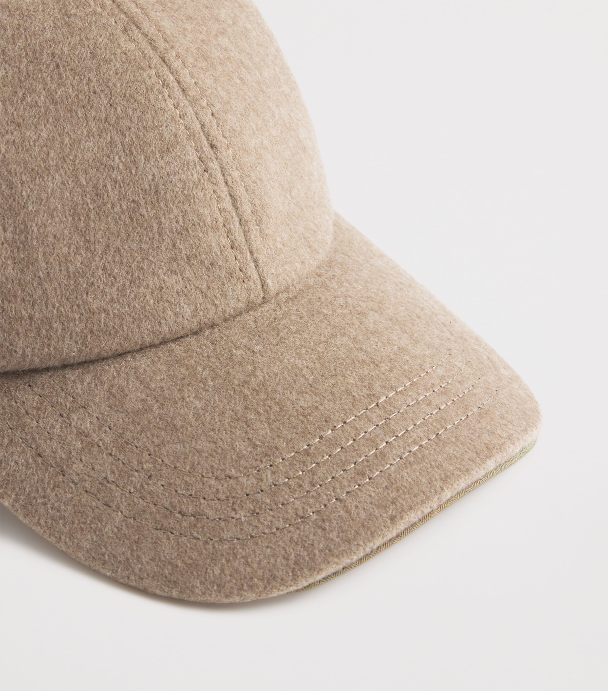 Cashmere Baseball Cap N41 OYSTER Image 4