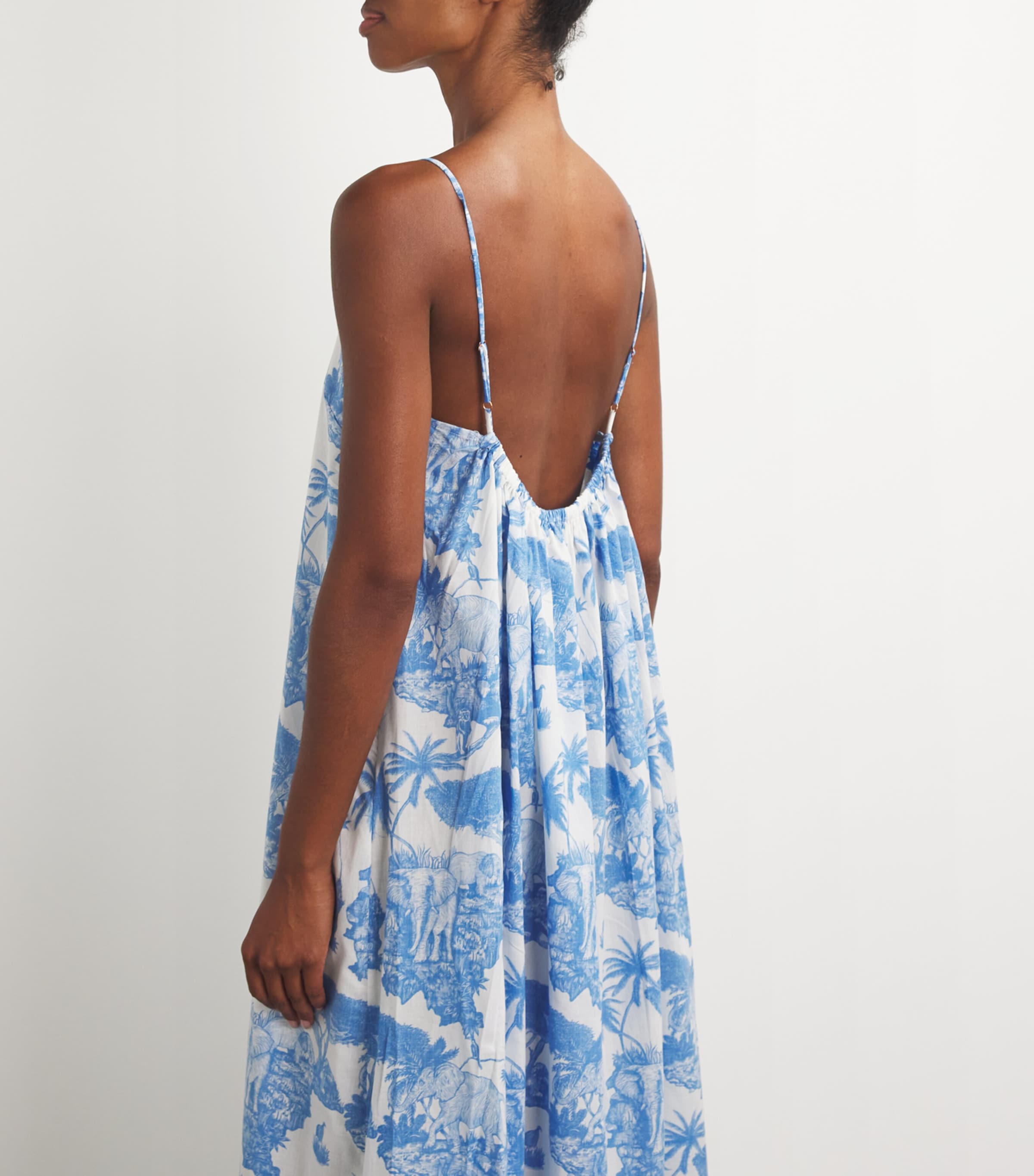 Cotton Loxodonta Nightdress BLUE Image 4