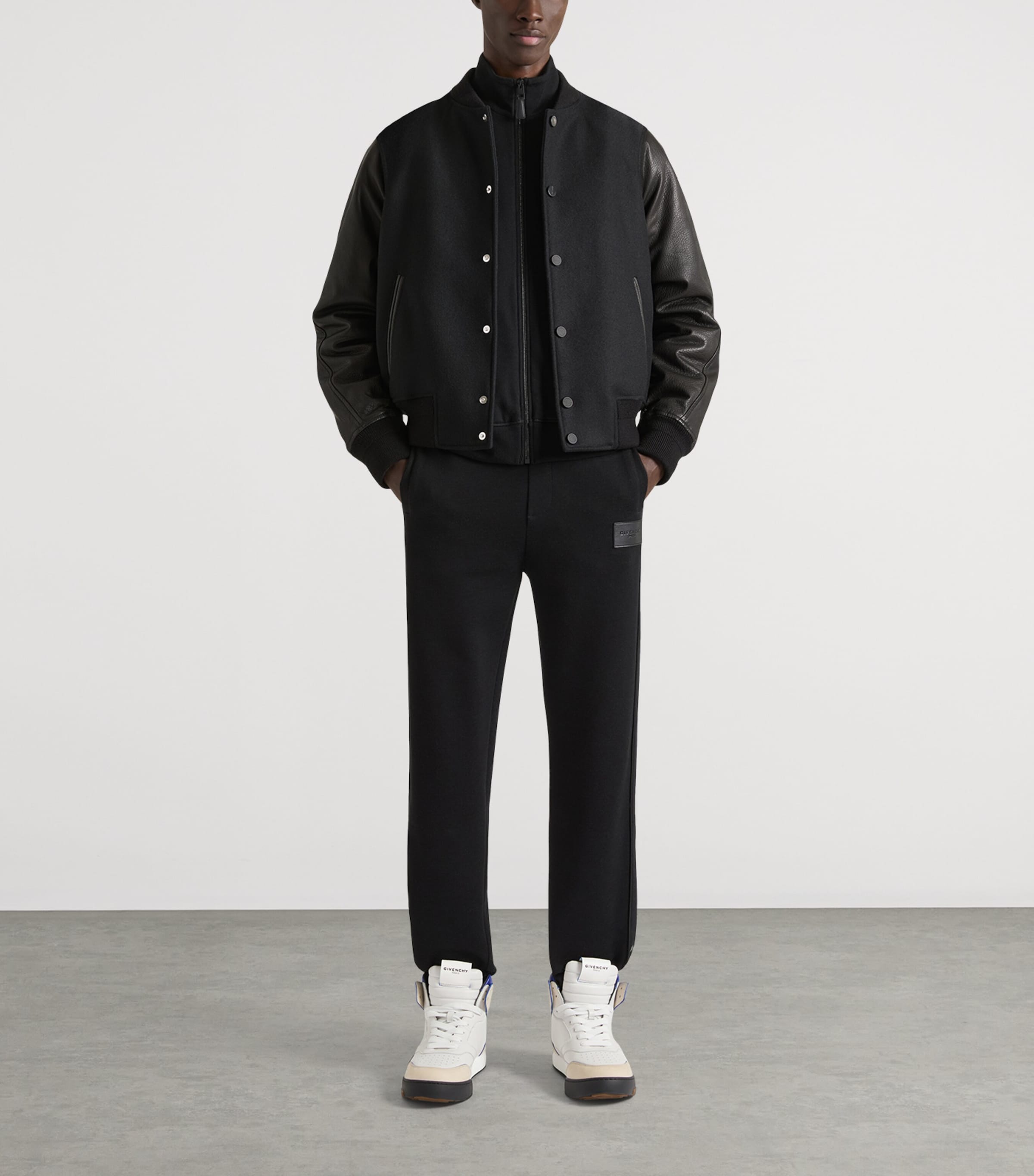 Givenchy Mens Wool-Lambskin Bomber Jacket Image 2