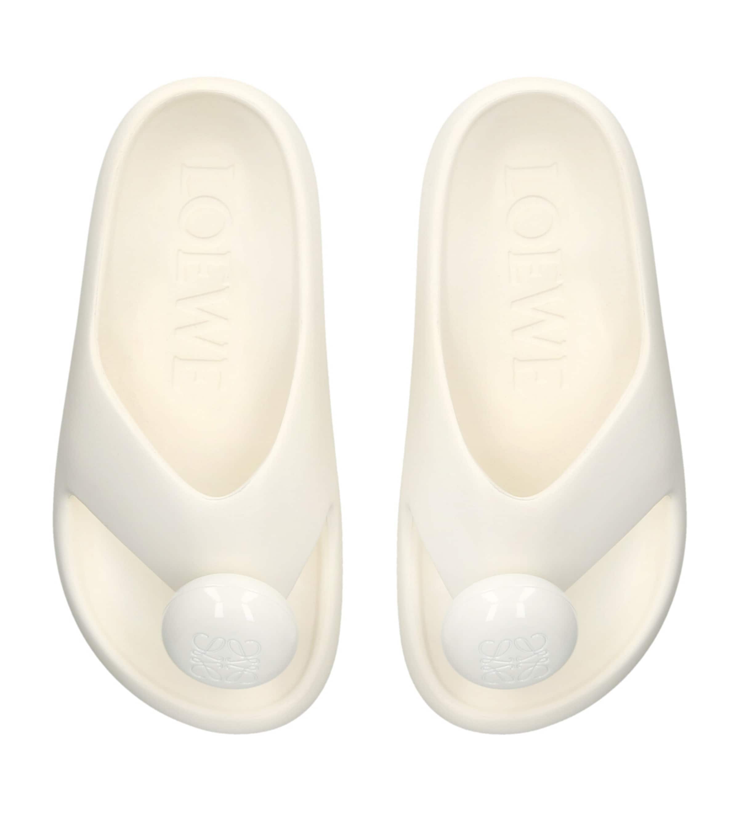 LOEWE*心地よい贅沢*Paula's Ibiza バブル ロゴ入り スライド LOEWE + Paula's Ibiza Bubble logo-detailed rubber slides