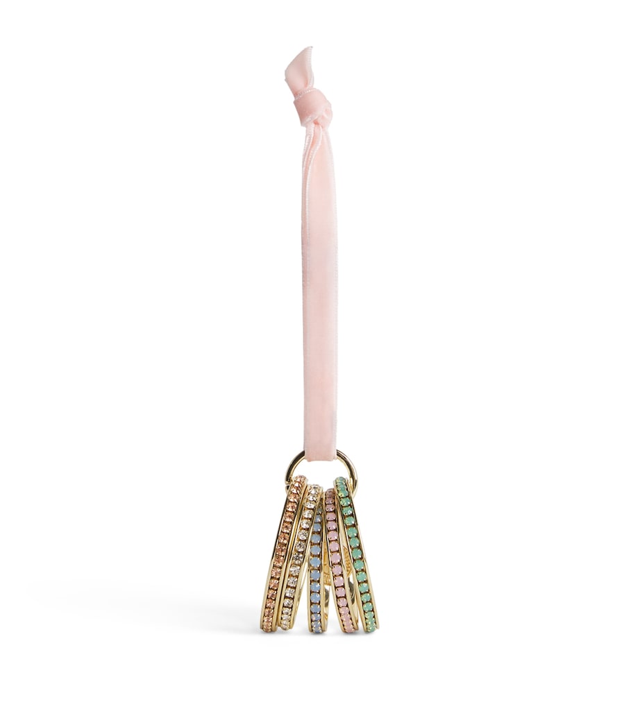 Harrods Crystal-Embellished Ring Tree Decoration Red Image 1