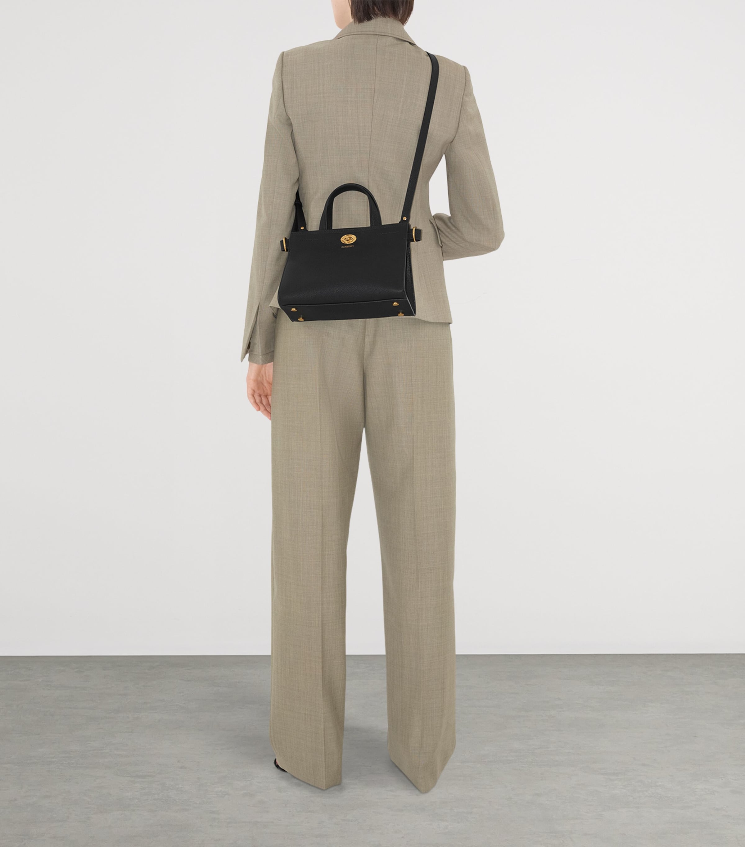 Mini Calfskin Cotswolds Tote Bag BLACK Image 3