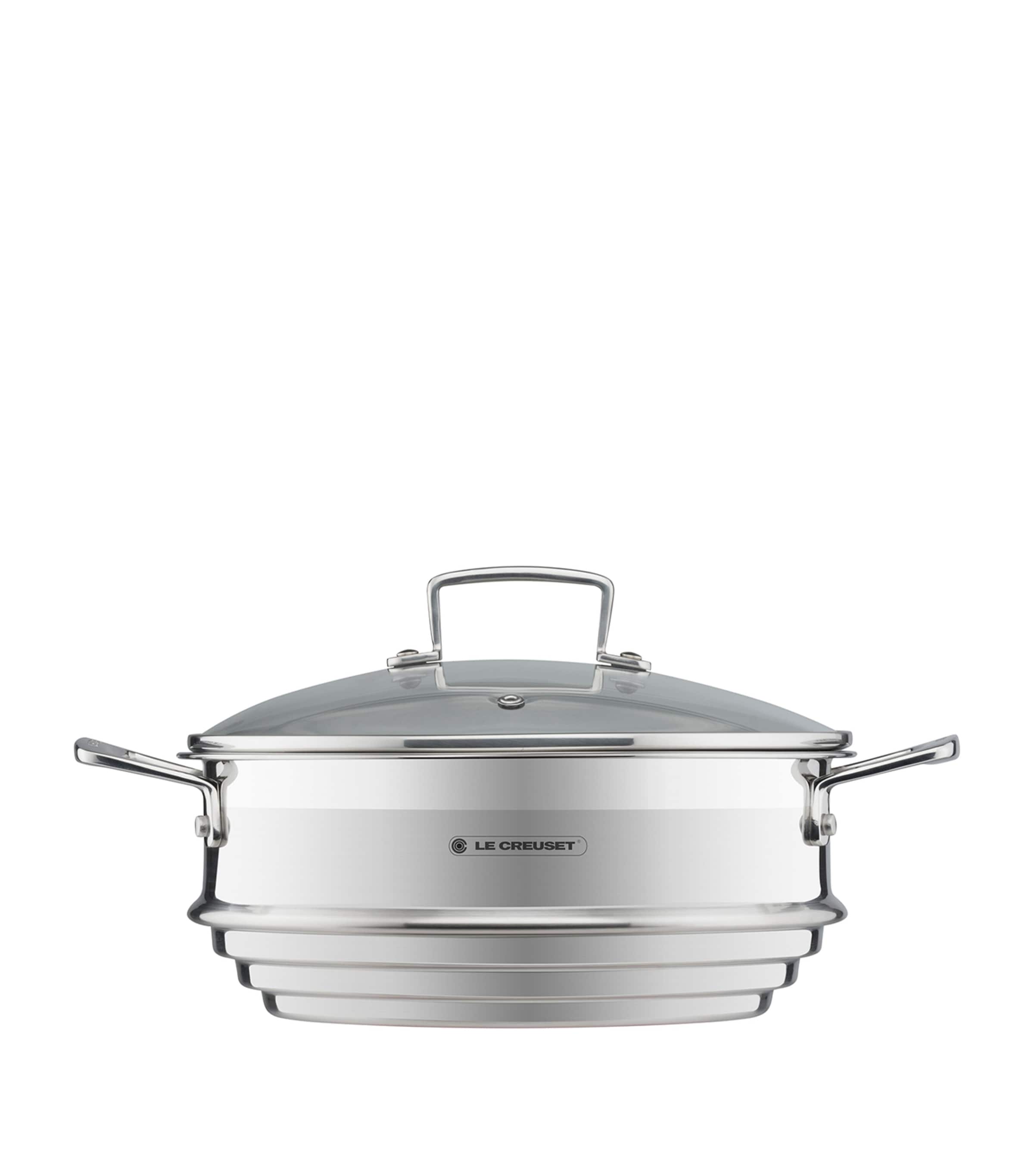 3-Ply Stainless Steel Sauté Multi-Steamer with Glass Lid (24cm) STAINLESS STEEL Image 7