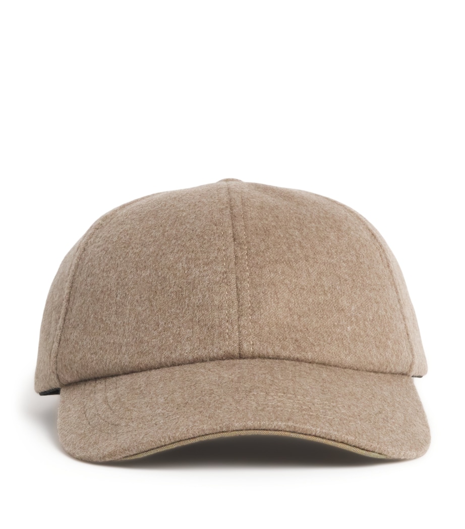 Cashmere Baseball Cap N41 OYSTER Image 1
