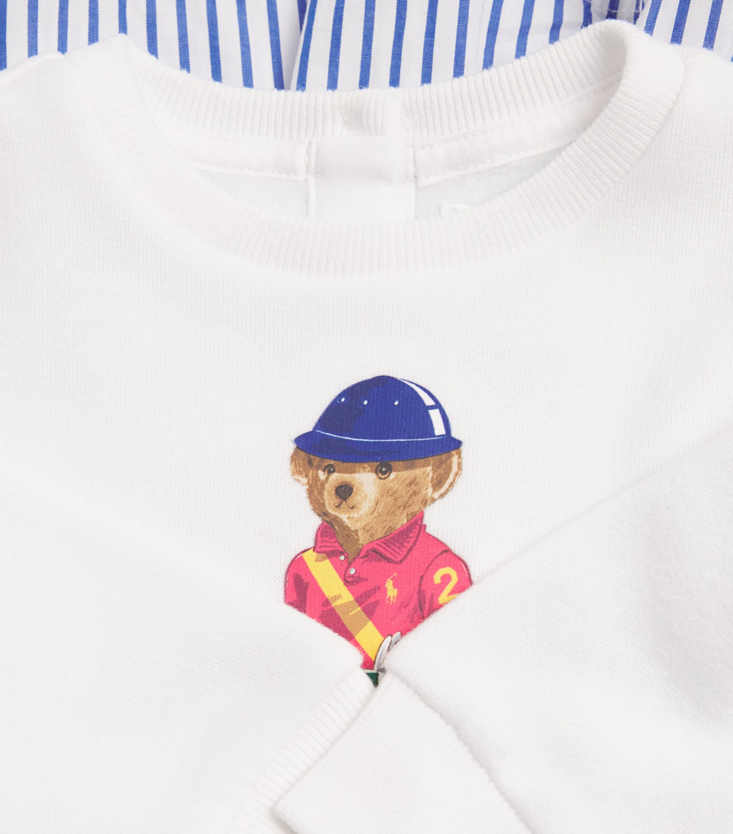 Cotton-Blend Polo Bear Dress and Bloomer Set (3-24 Months) WHITE Image 4