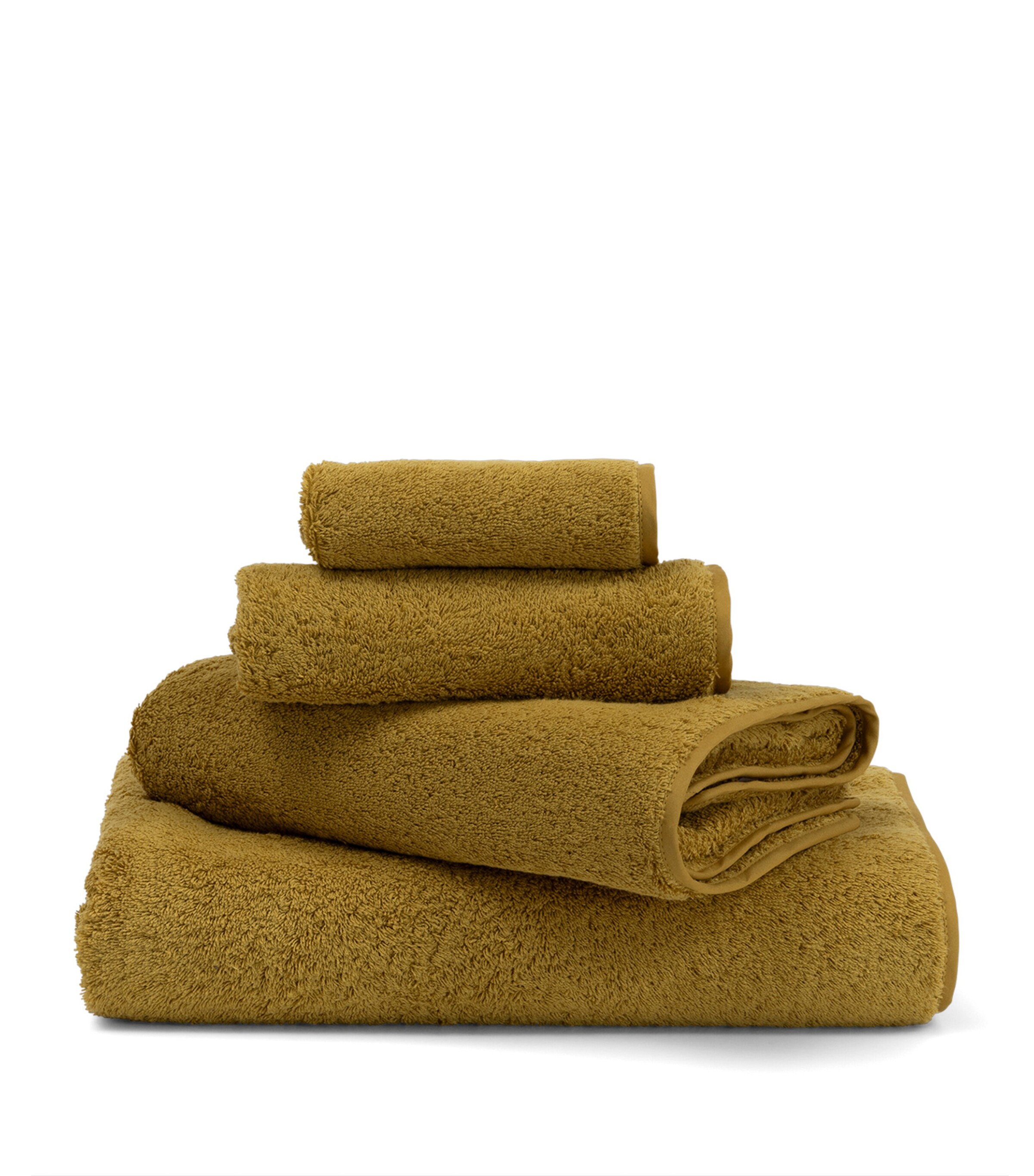 Frette Cotton Unito Bath Towel (60cm x 110cm) Amber Glow Image 4