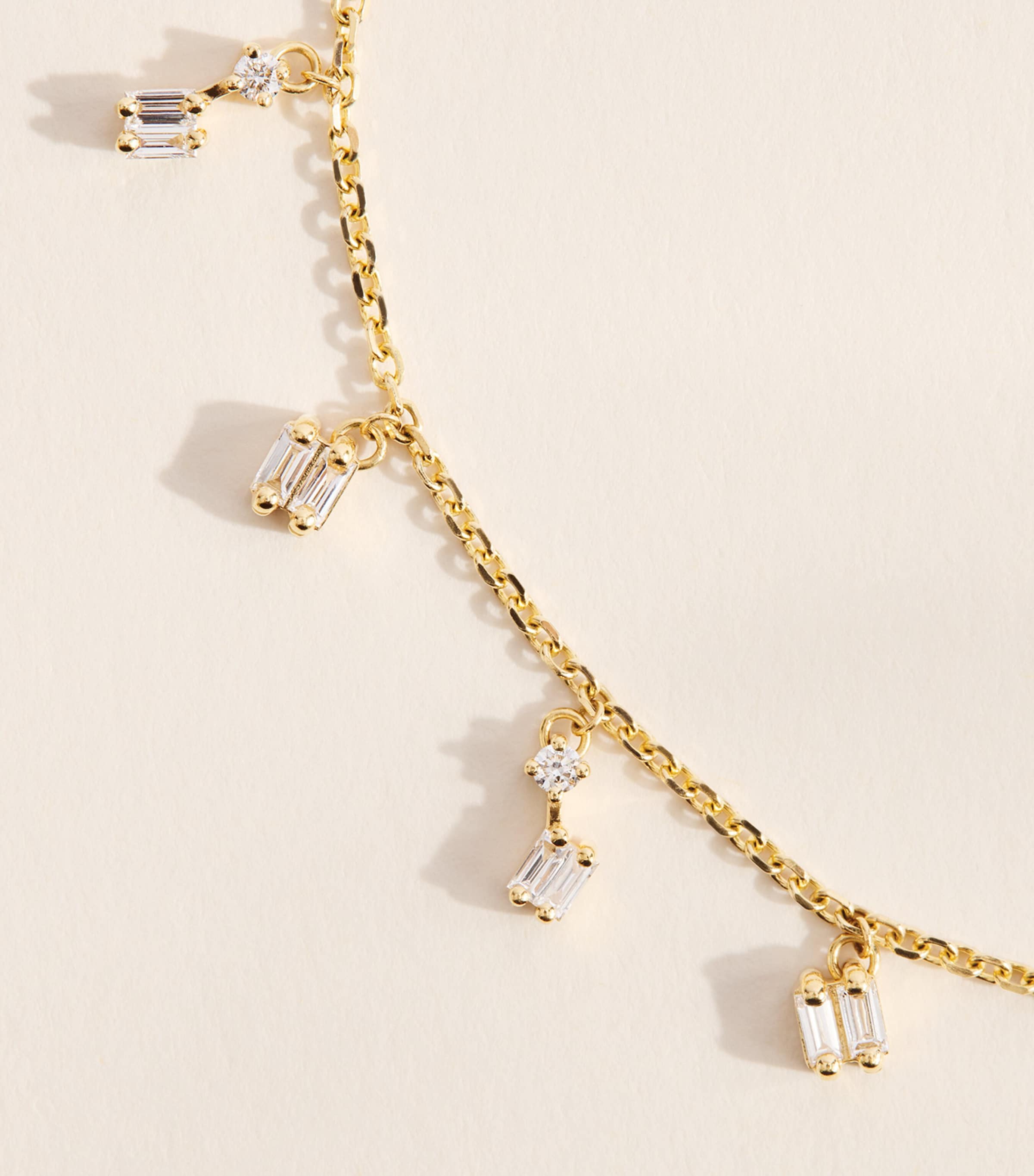 Suzanne Kalan Yellow Gold and Diamond Classic Cascade Necklace Yg/wd Image 4